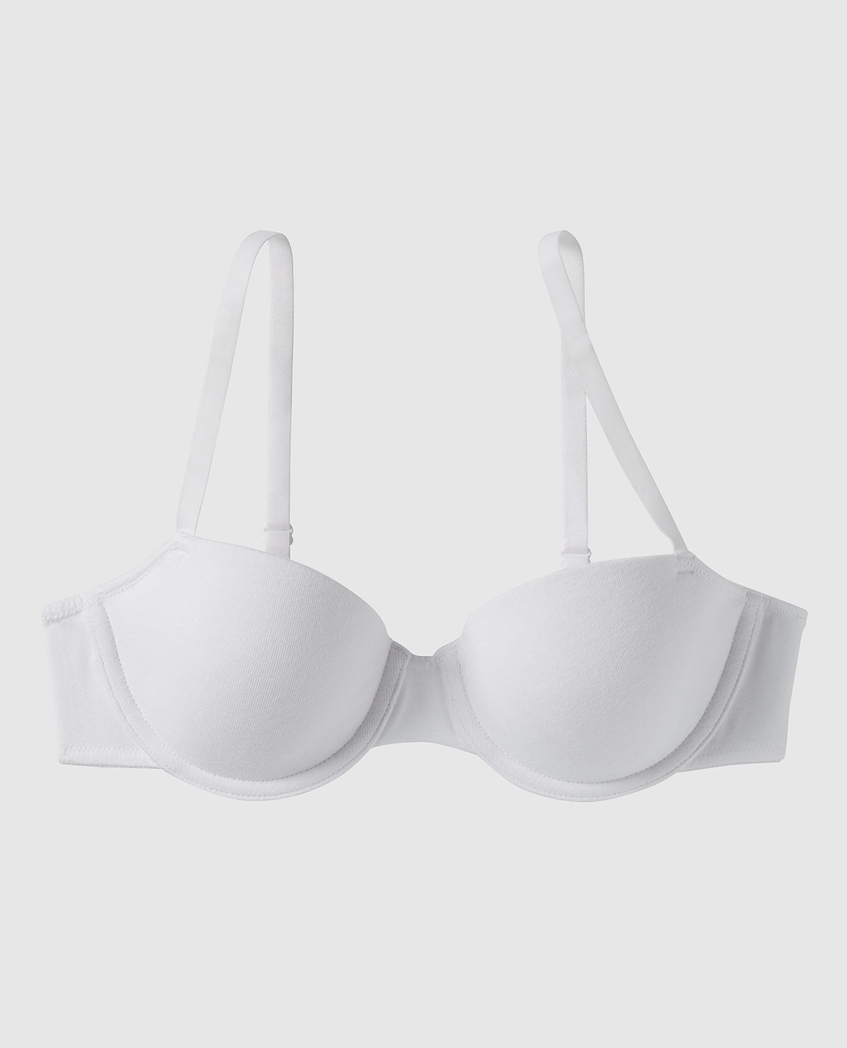 Soutien-gorge demi-buste en doux coton légèrement doublé