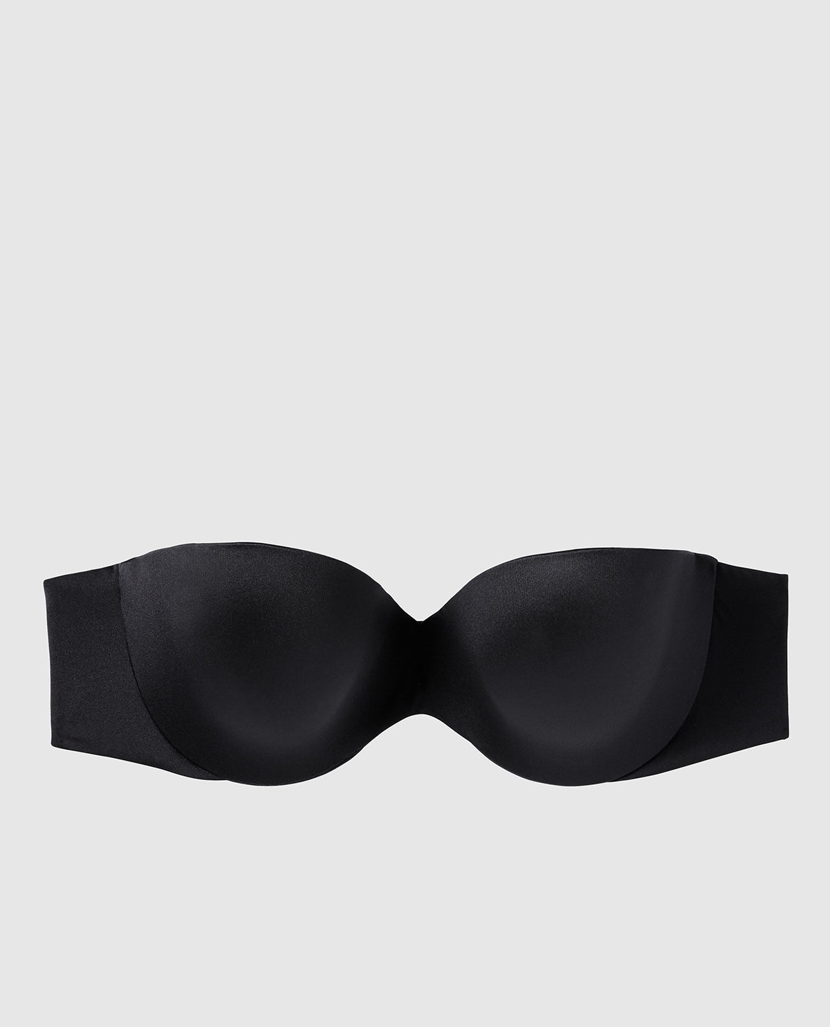 Soutien-gorge sans bretelles légèrement doublé noir