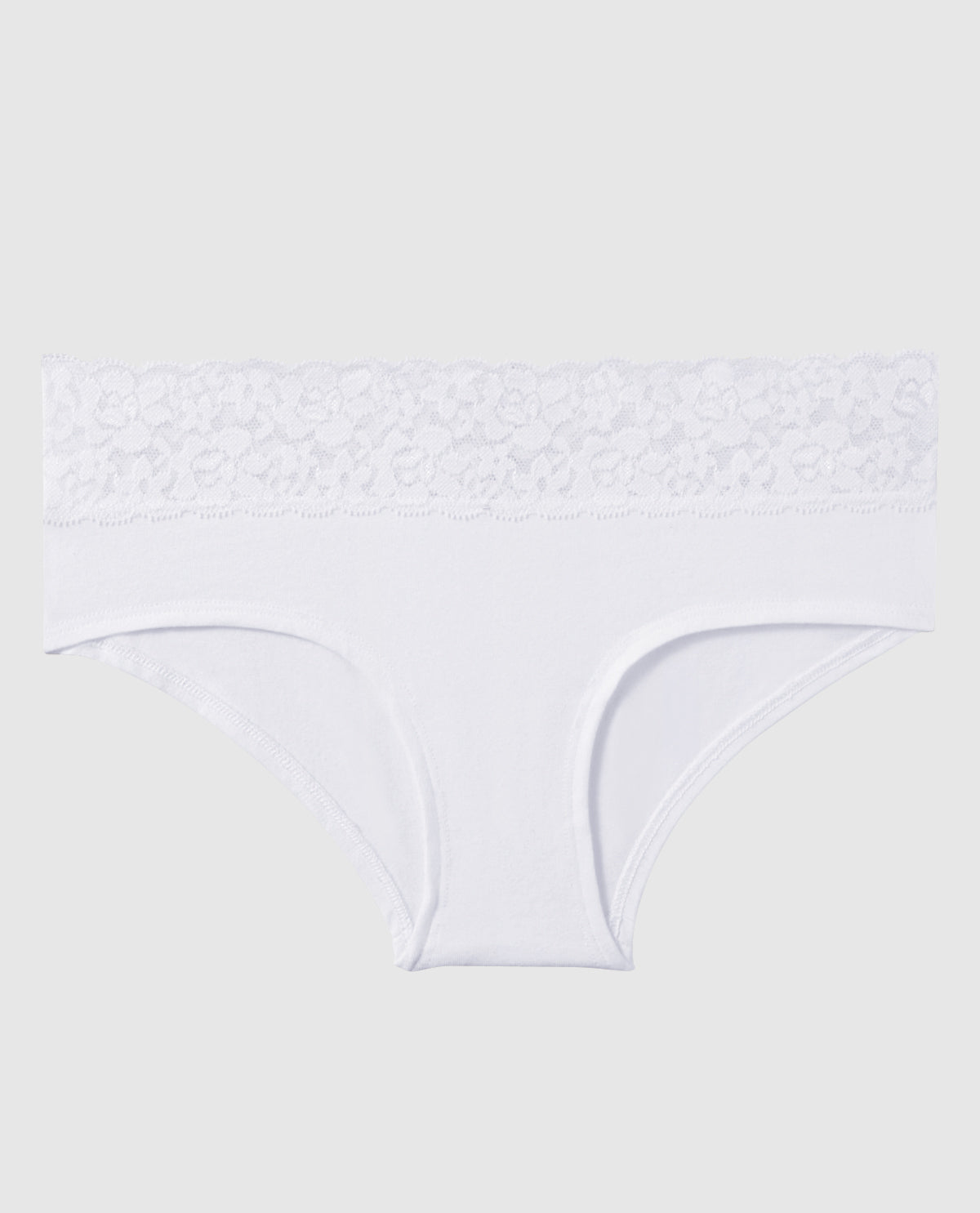 Culotte taille haute avec bordure en dentelle