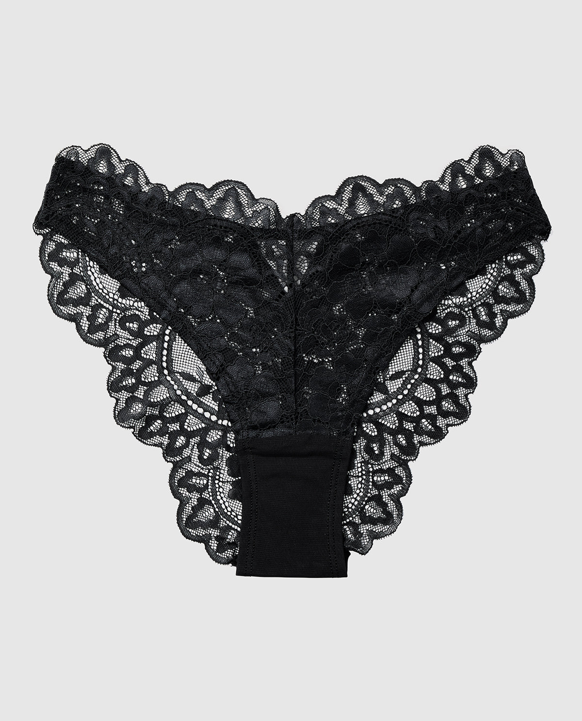 Culotte Cheeky à jambe échancrée en dentelle