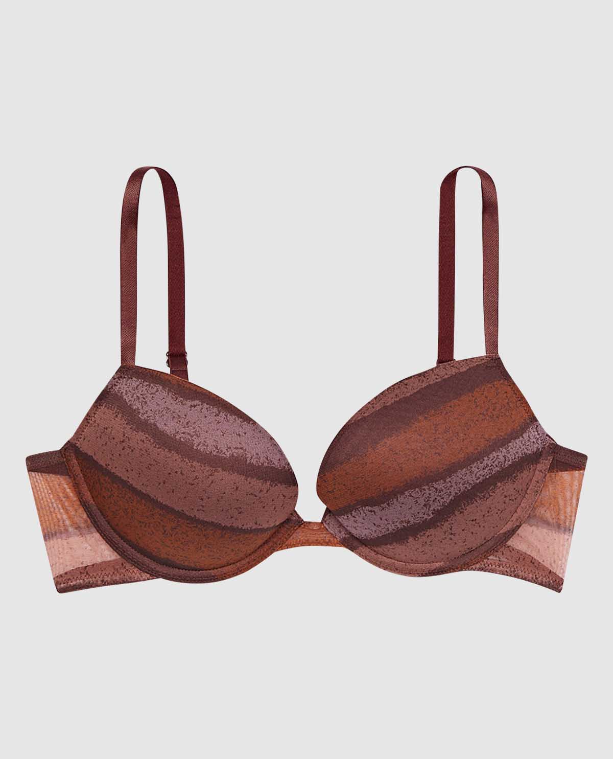 Smooth Cotton Push Up Plunge Bra