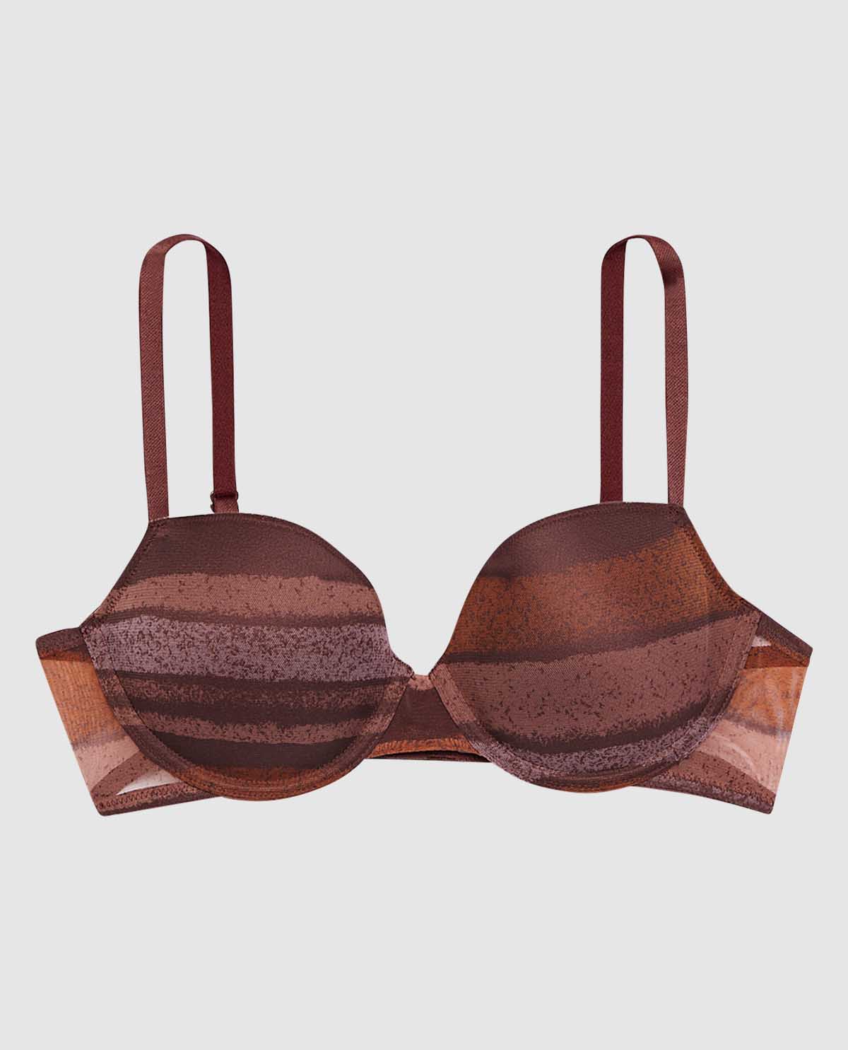 Doux soutien-gorge demi-buste légèrement doublé