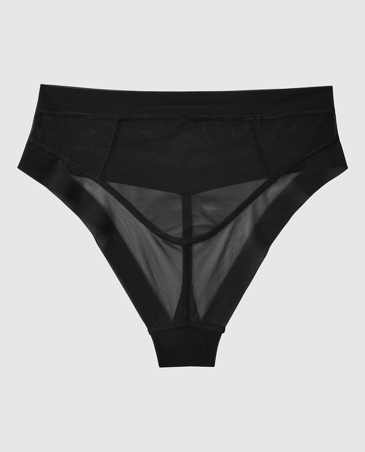 High Waist Shaping G-String in Black