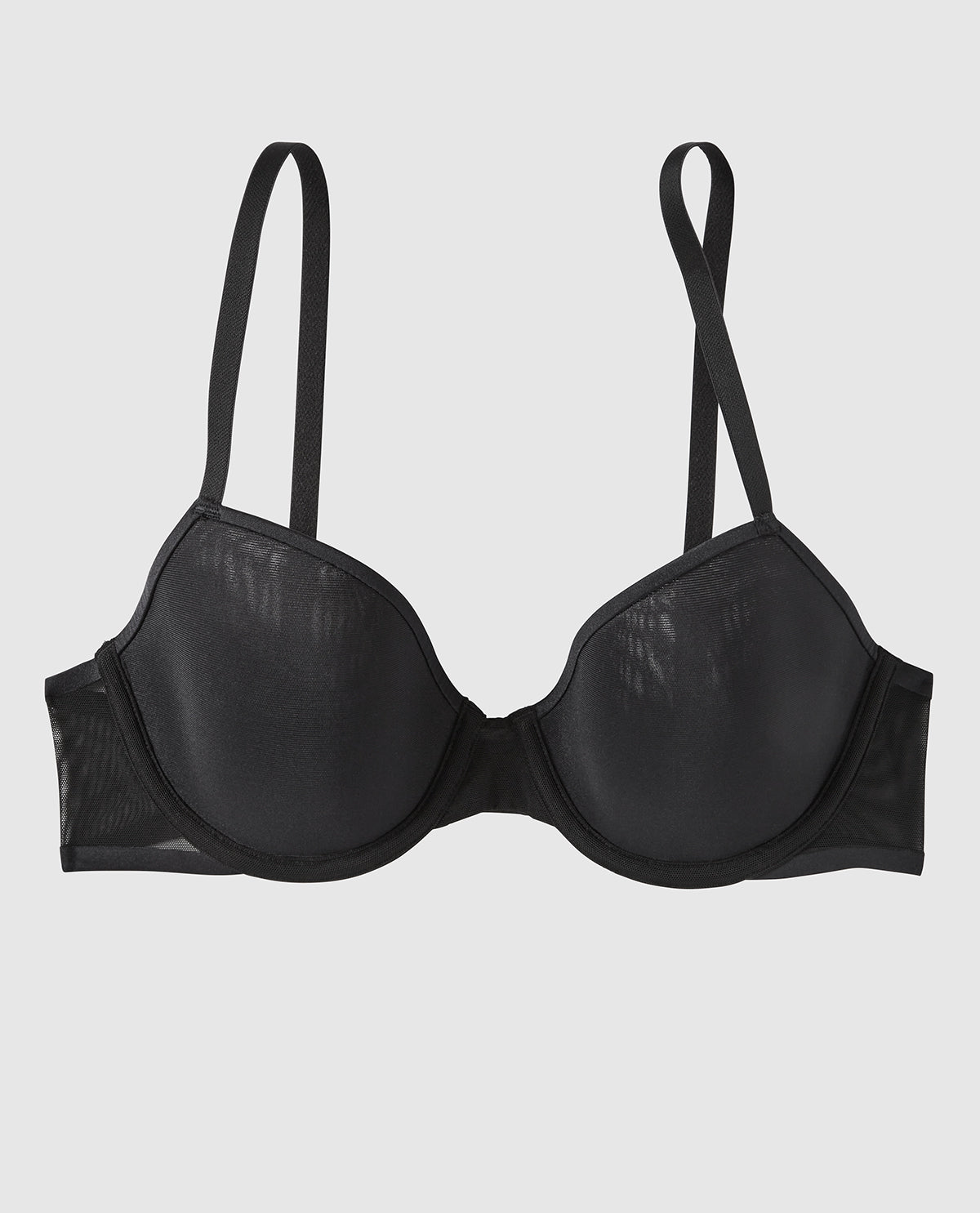 Soutien-gorge demi-buste en mousse intercalaire légèrement doublé