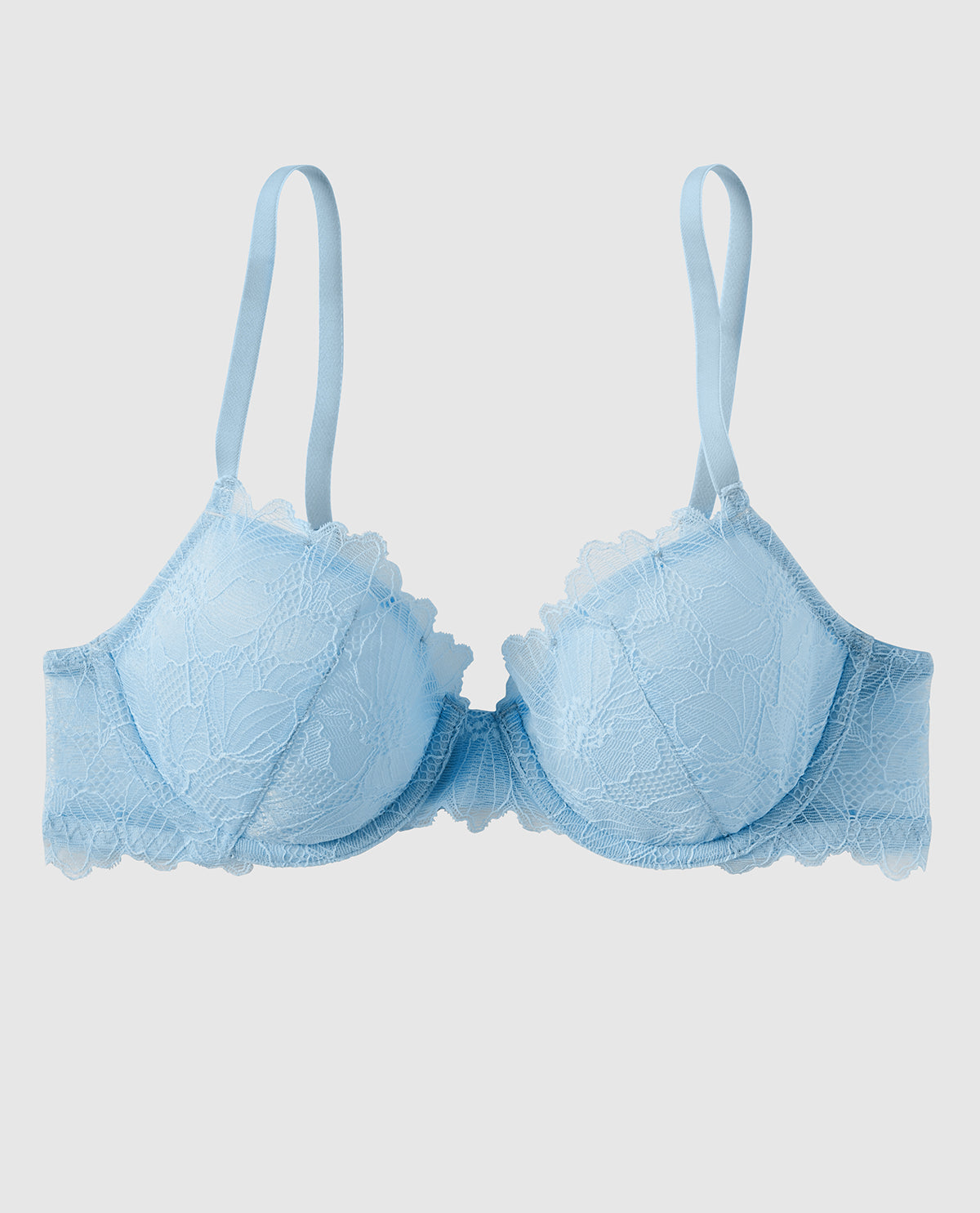 Soutien-gorge demi-buste en mousse intercalaire légèrement doublé