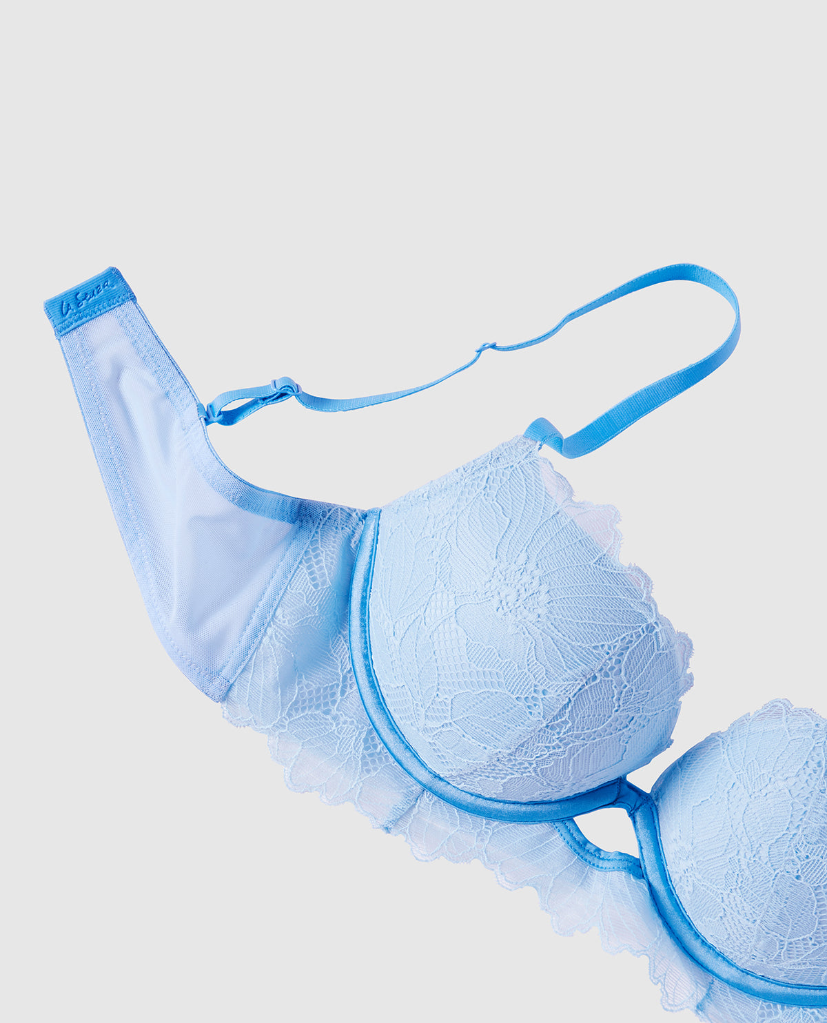 Push Up Bra with Lace Overlay