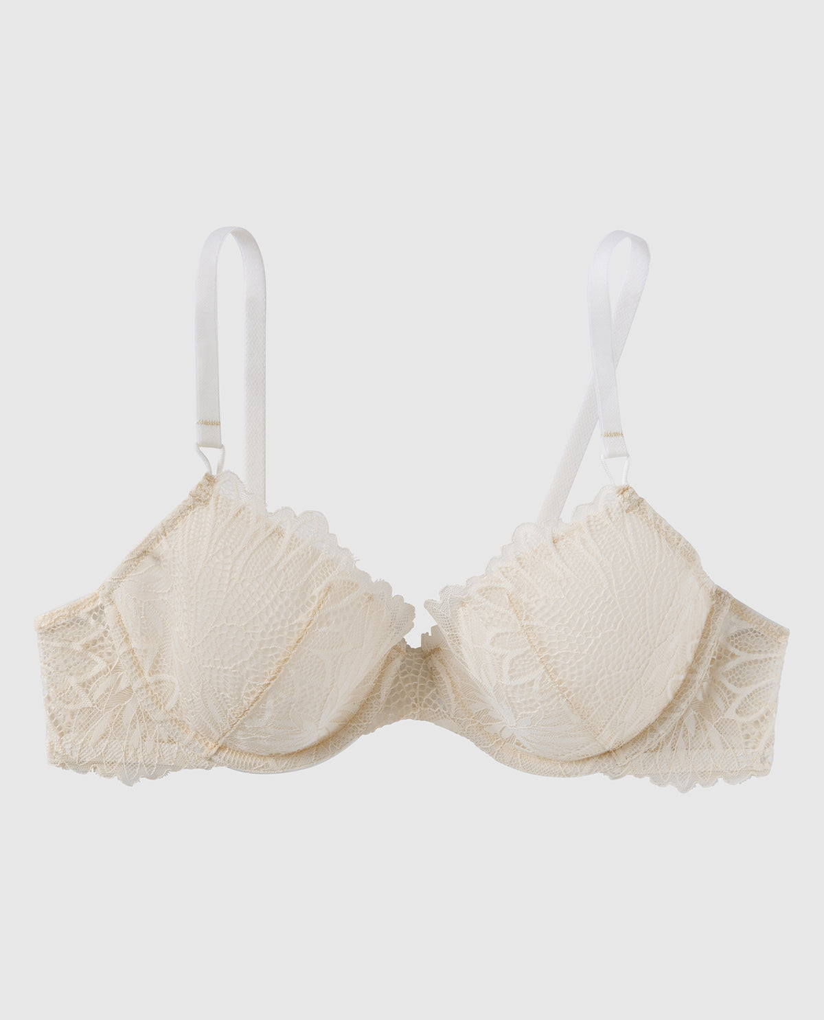 Soutien-gorge demi-buste en mousse intercalaire légèrement doublé