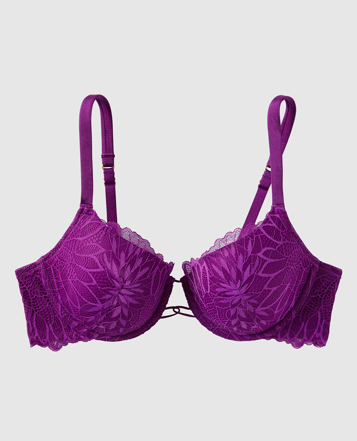 Lightly Lined Full Coverage Bra with Allover Lace