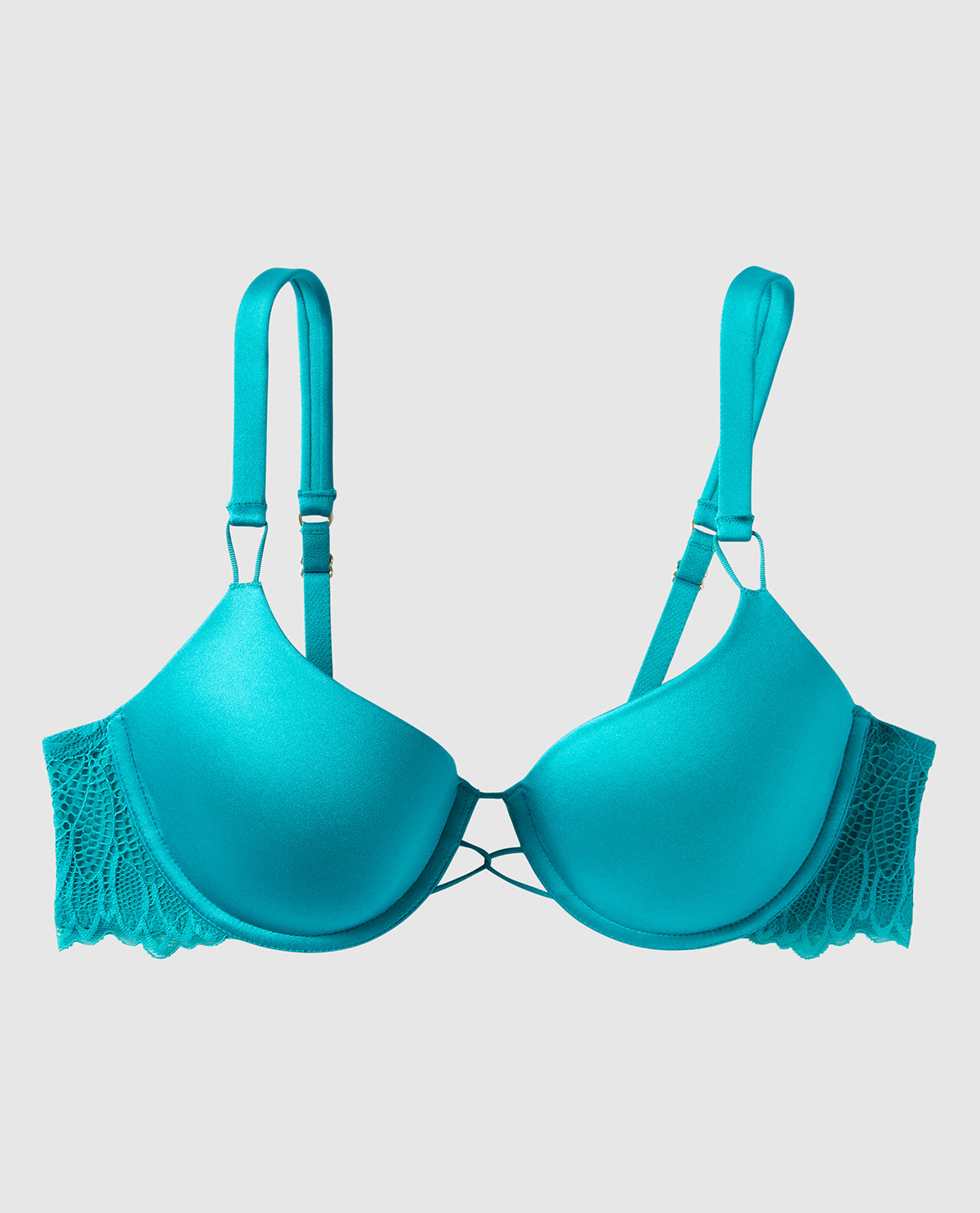 Doux soutien-gorge couvrant légèrement doublé avec côté en dentelle