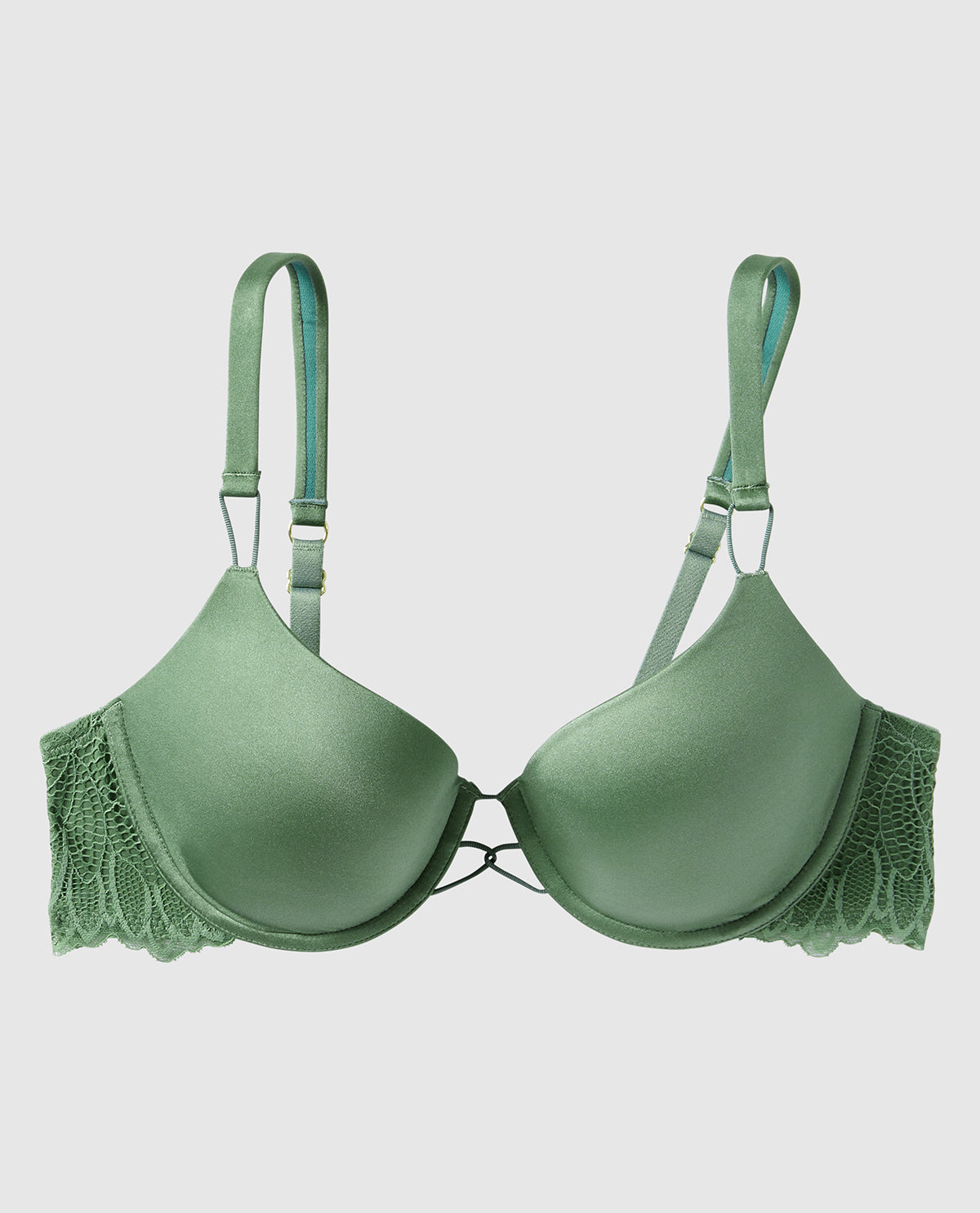 Doux soutien-gorge couvrant légèrement doublé avec côté en dentelle