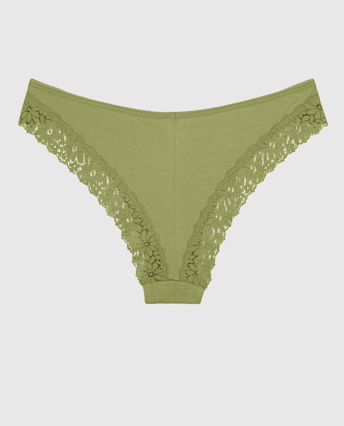 Tanga Cheeky avec bordure en dentelle