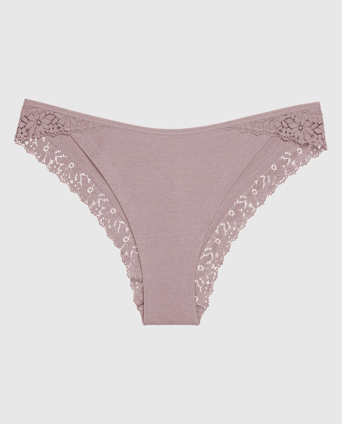 Tanga Cheeky avec bordure en dentelle