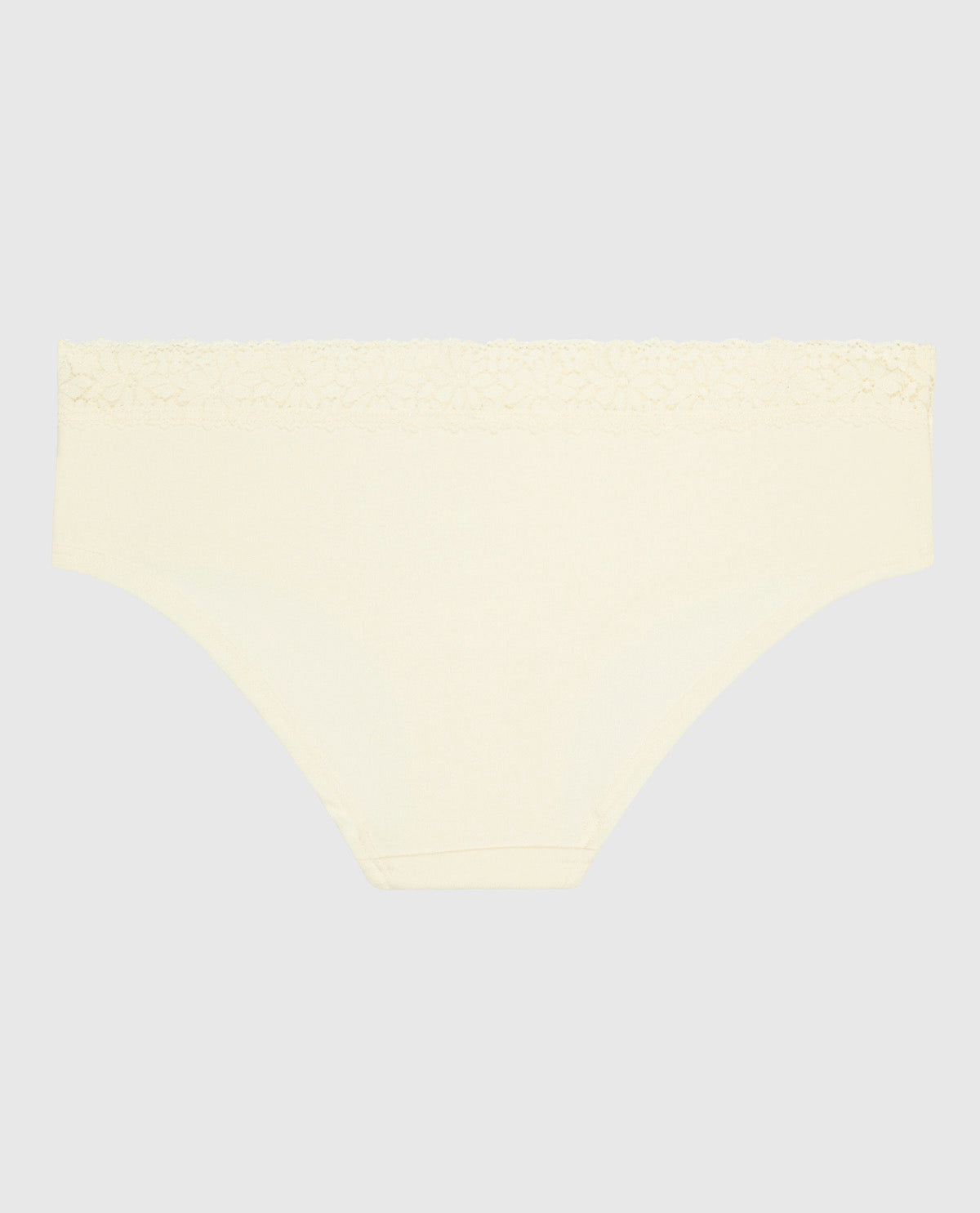 Culotte taille haute avec bordure en dentelle