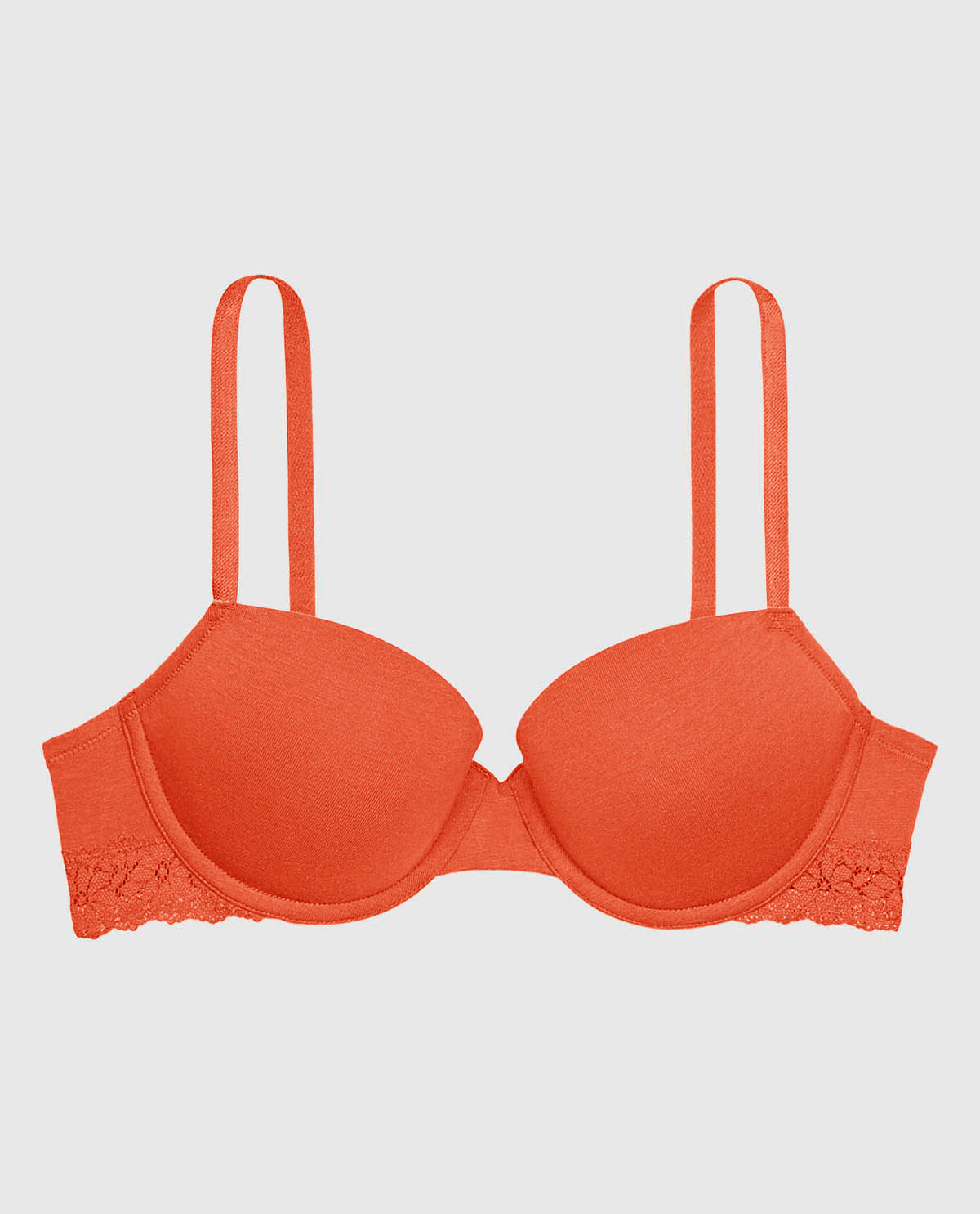 Soutien-gorge demi-buste en doux coton légèrement doublé