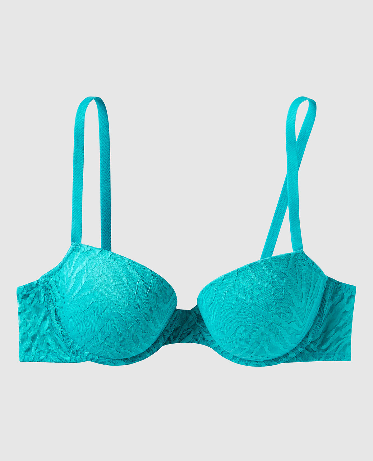 Lightly Lined Demi Bra Wih Allover Mesh