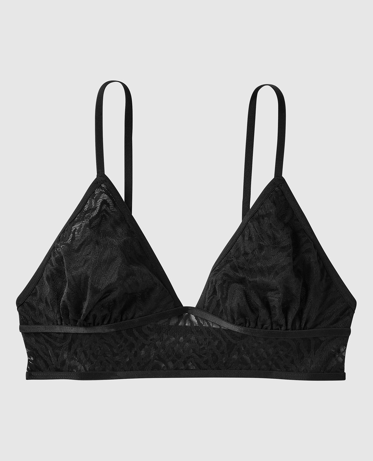 Mesh Bralette with Printed Mesh