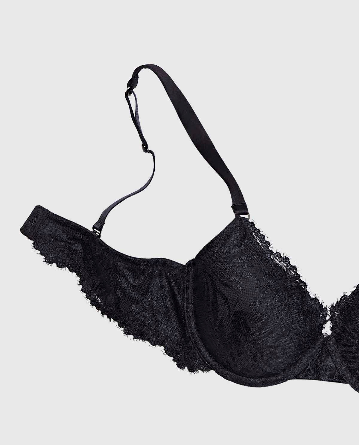 Lightly Lined Full Coverage Bra with Allover Lace