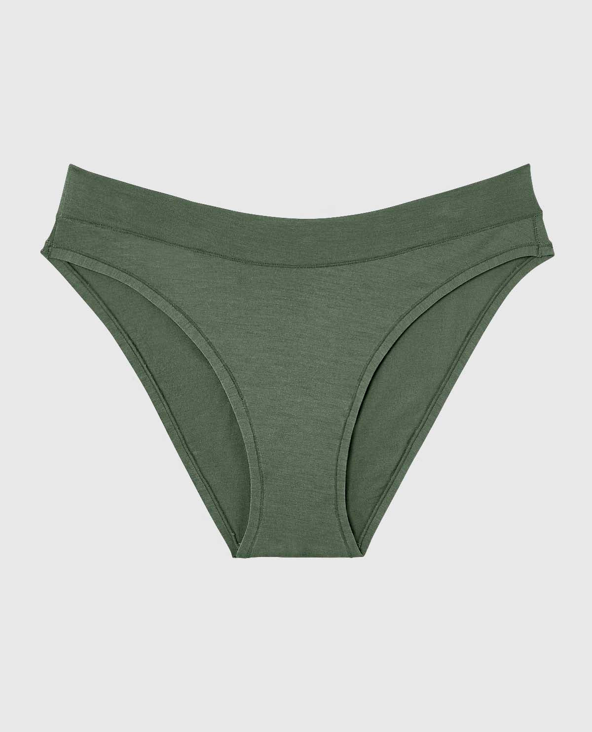 Culotte bikini à jambe échancrée doux confort