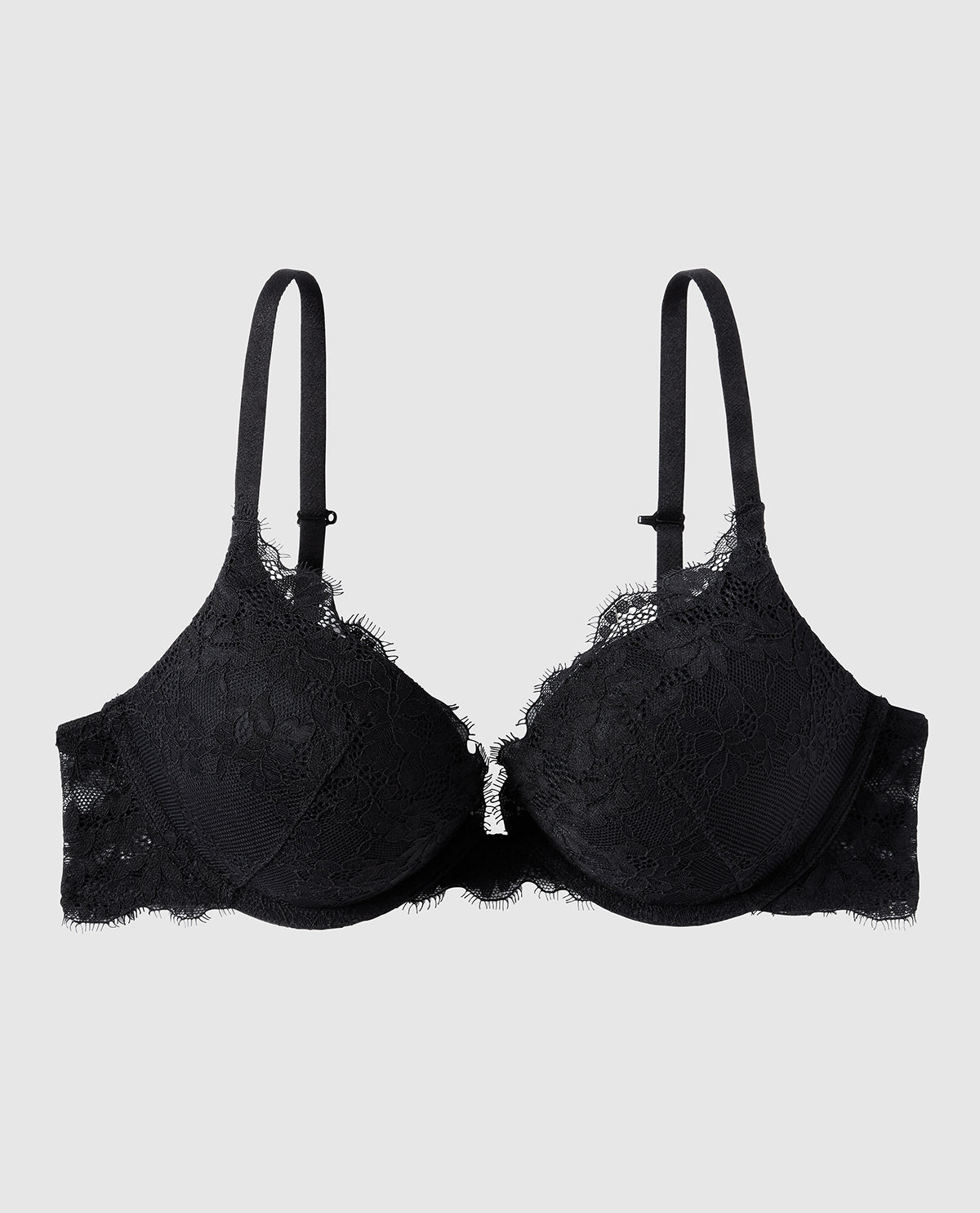 Up 2 Cup Push Up Bra with Allover Lace