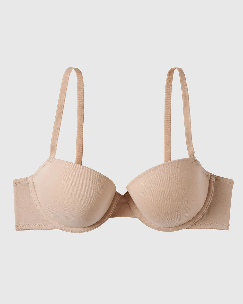 Soutien-gorge demi-buste en doux coton légèrement doublé