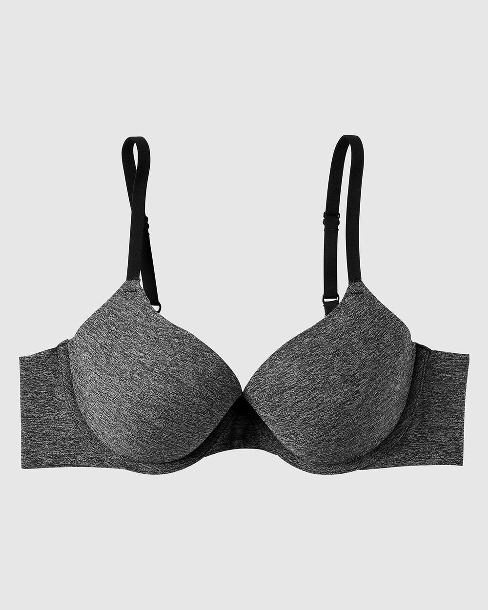 Comfort Lightly Lined Demi Bra in Black