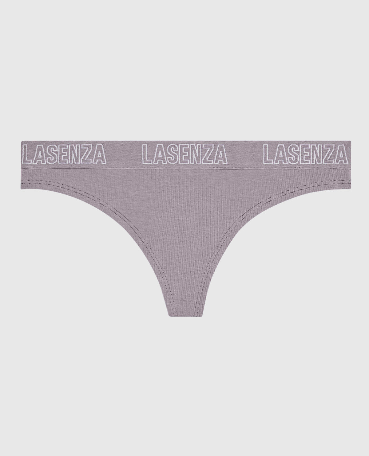 Smooth Thong Panty with Logo Band