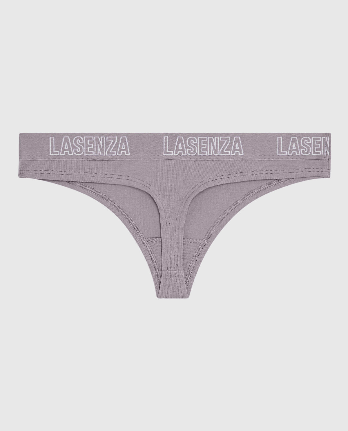 Smooth Thong Panty with Logo Band