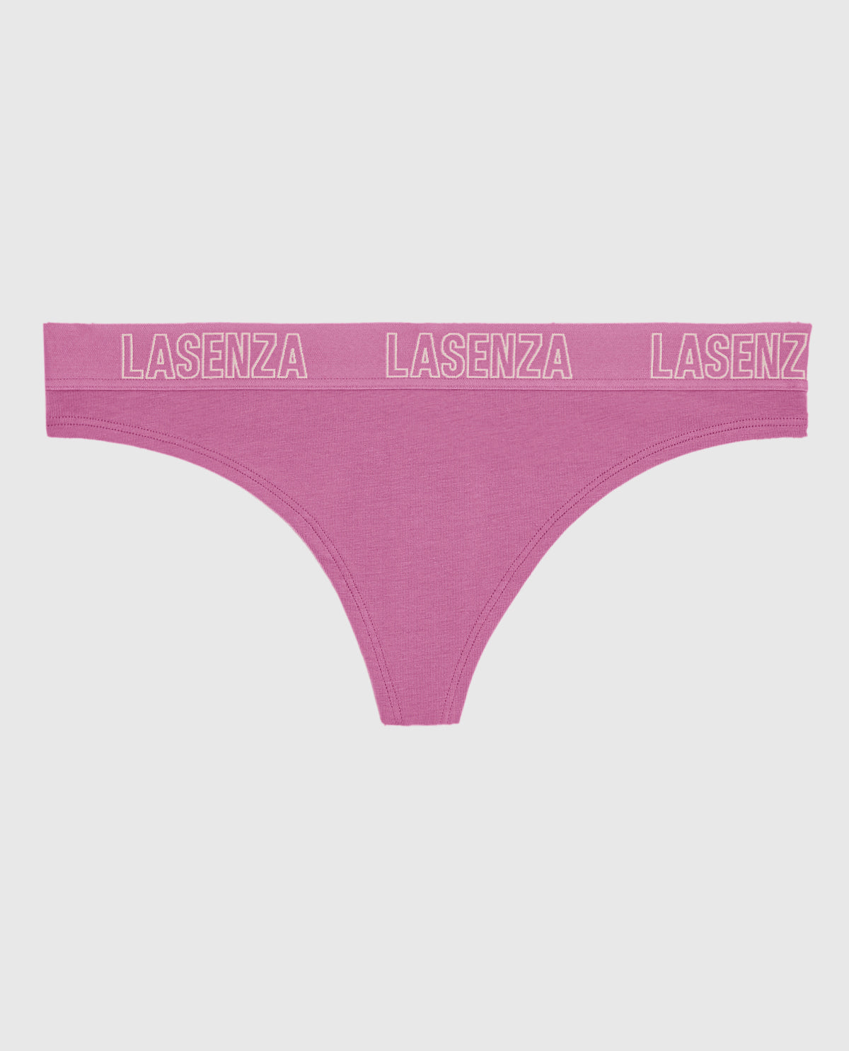 Smooth Thong Panty with Logo Band