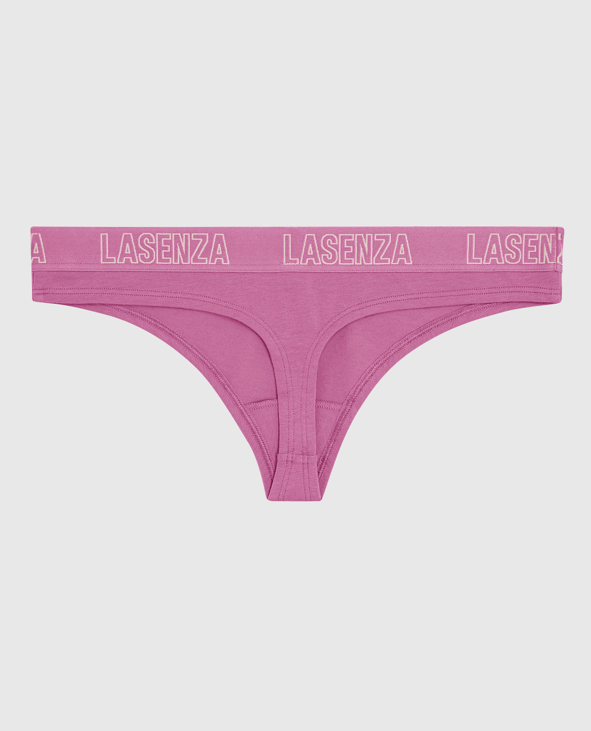 Smooth Thong Panty with Logo Band