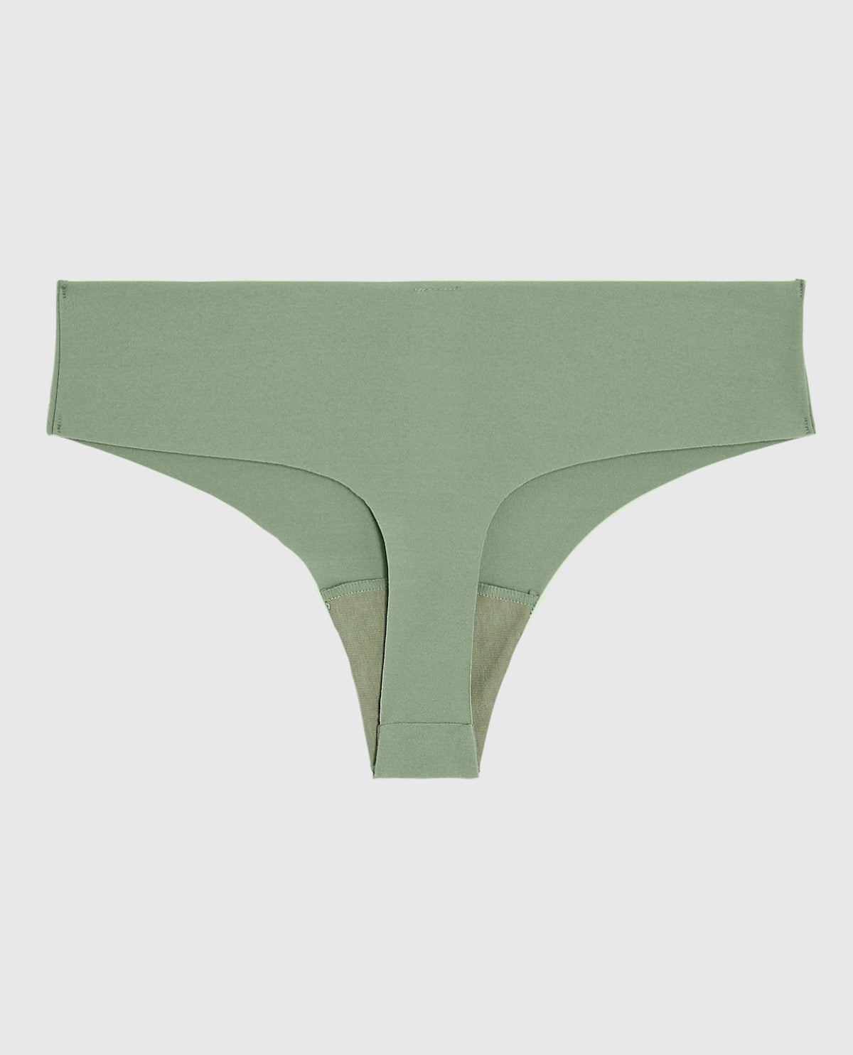 No Show Thong Panty in Soft Sage