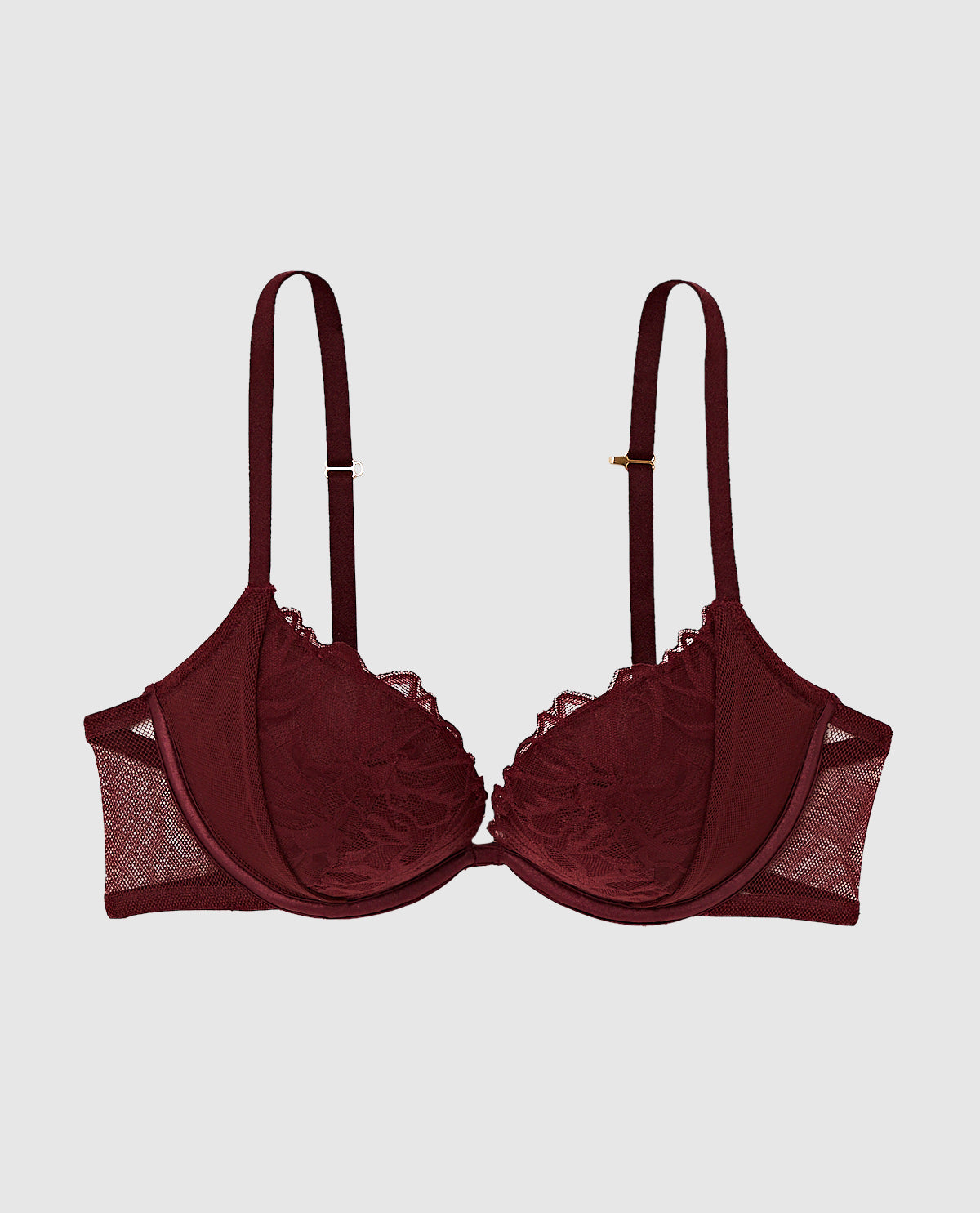 Push Up Bra with Mesh Wing