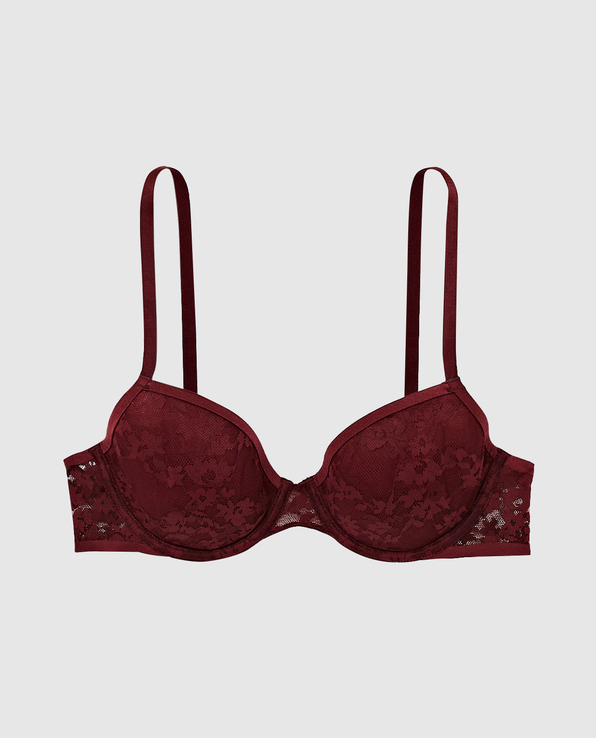 Soutien-gorge demi-buste en mousse intercalaire légèrement doublé