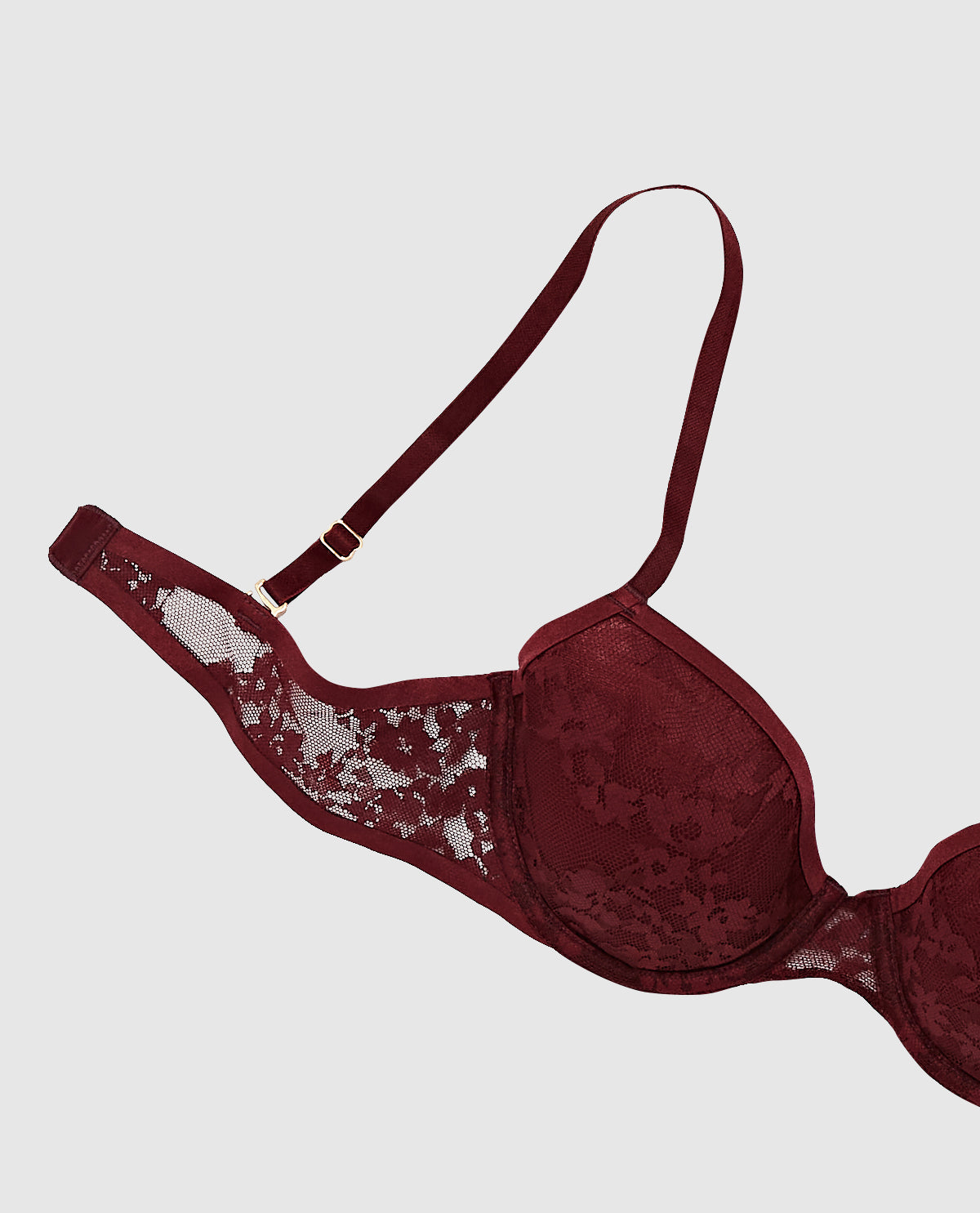 Soutien-gorge demi-buste en mousse intercalaire légèrement doublé