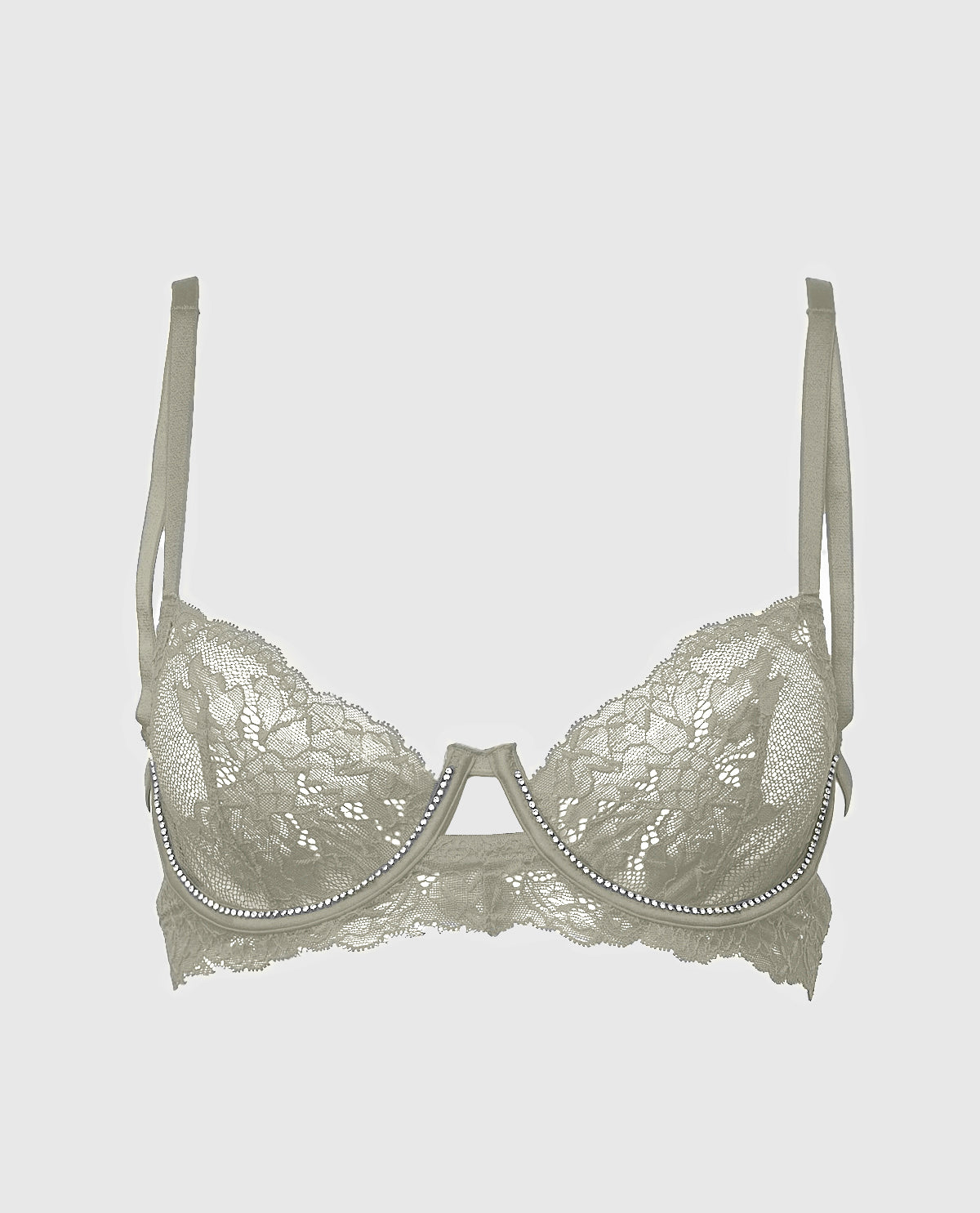 Unlined Balconette Lace Bra with Allover Lace