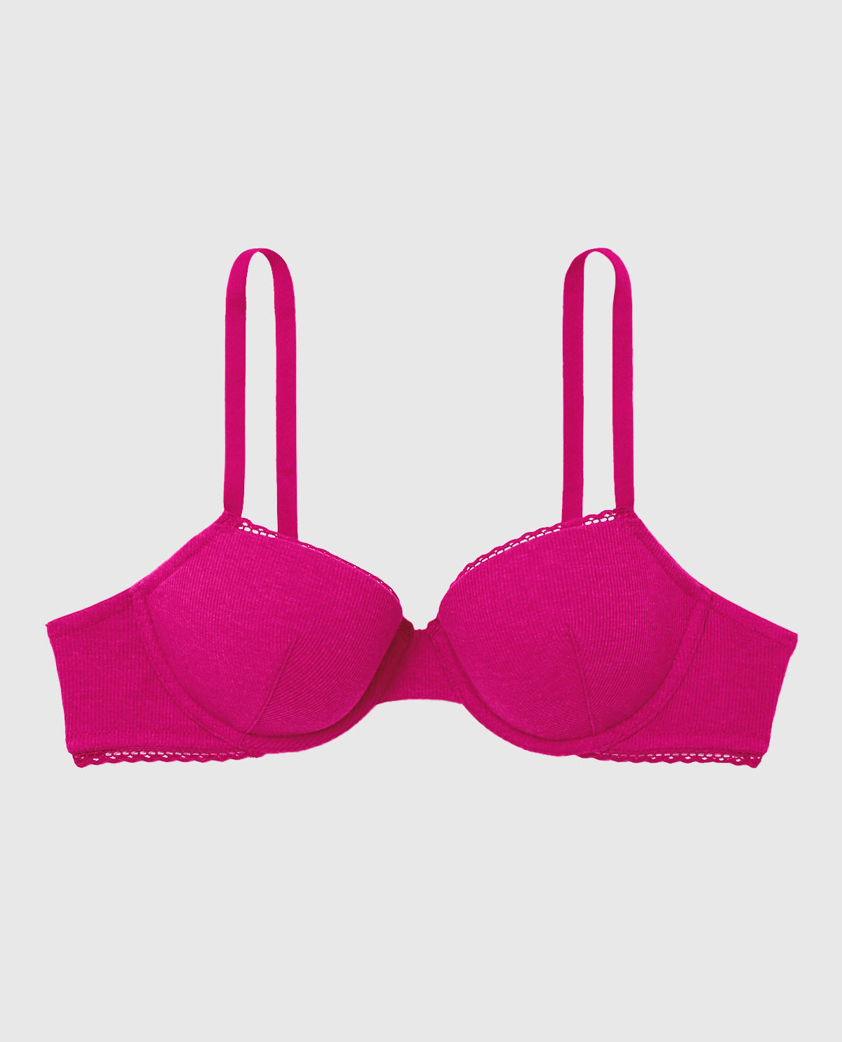 Soutien-gorge demi-buste en doux coton légèrement doublé