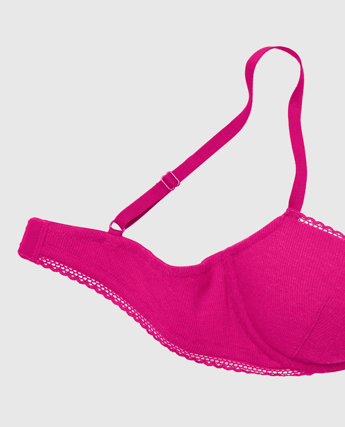 Soutien-gorge demi-buste en doux coton légèrement doublé