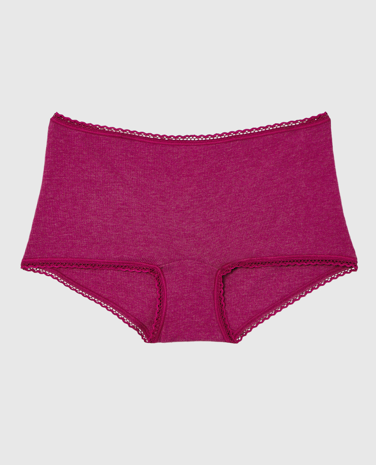 Boyshort Panty with Picot Trim