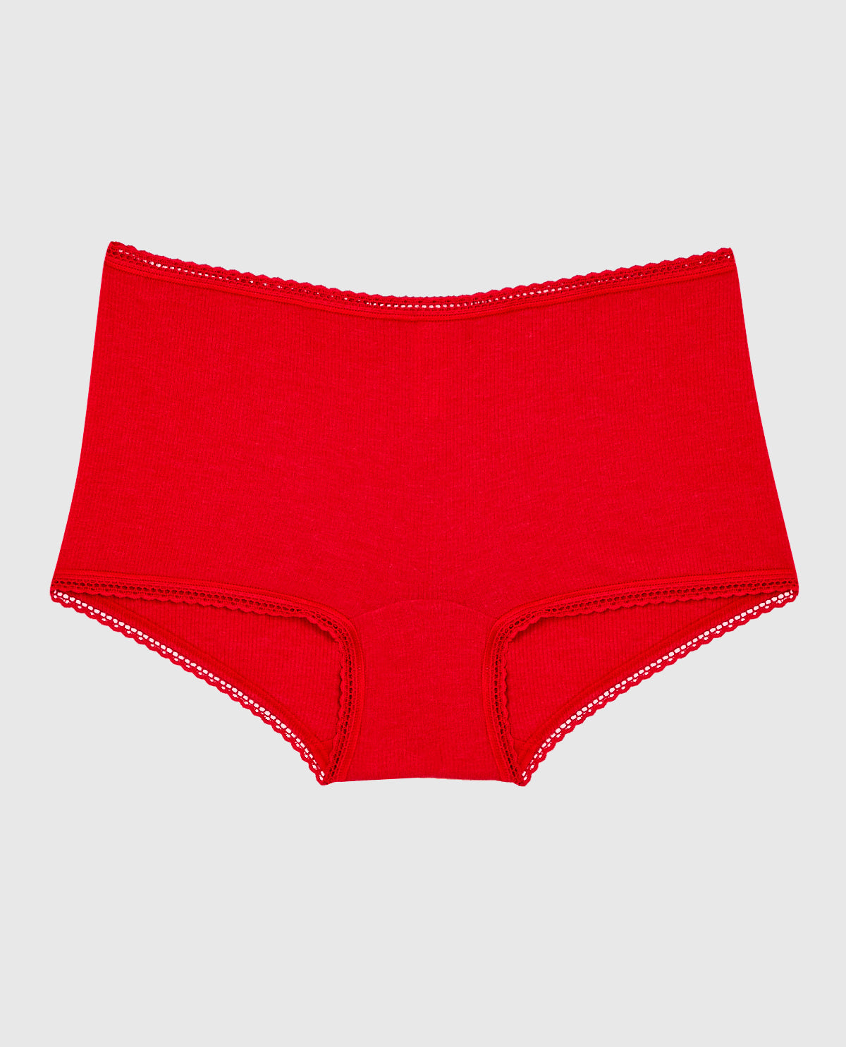 Boyshort Panty with Picot Trim