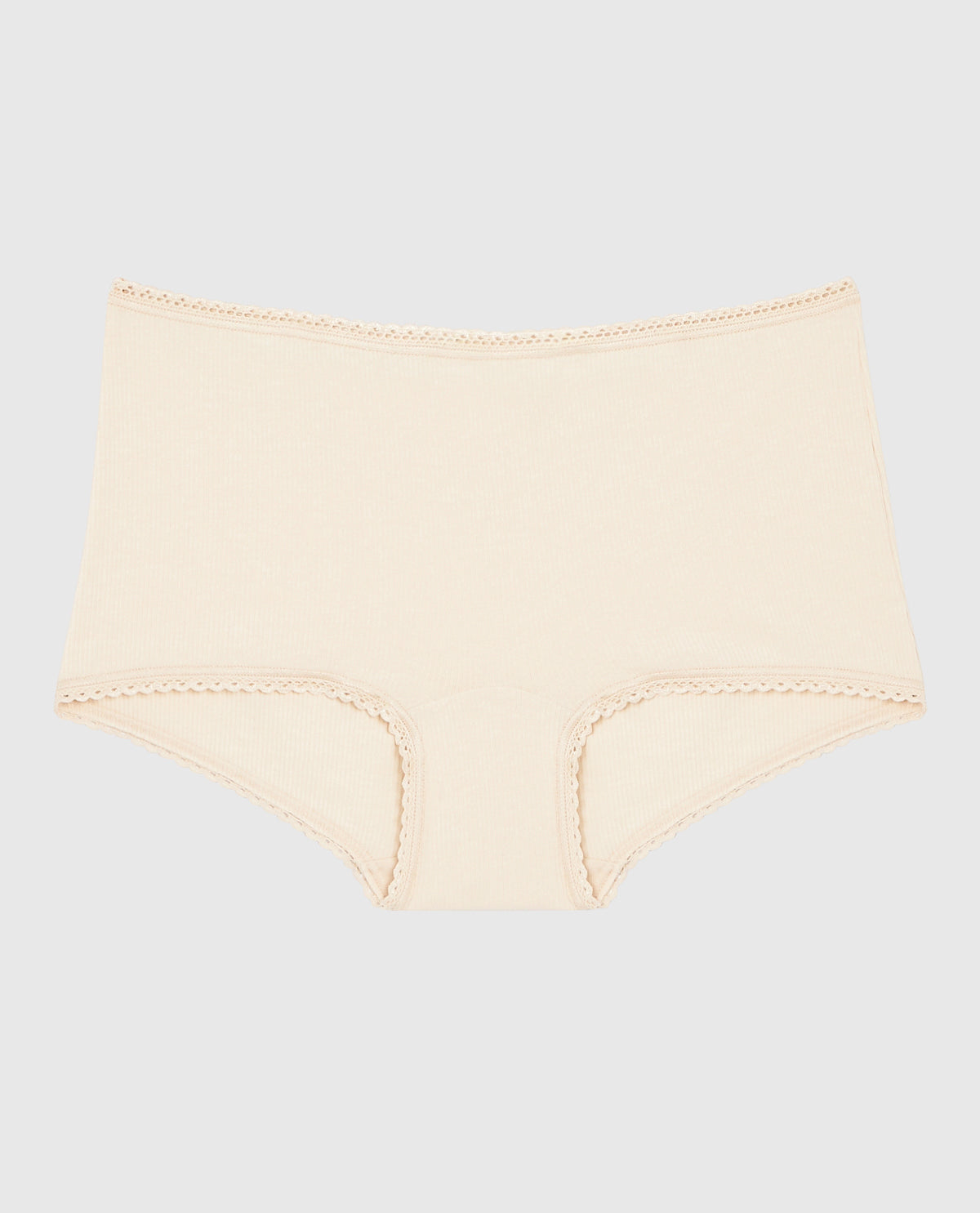 Boyshort Panty with Picot Trim