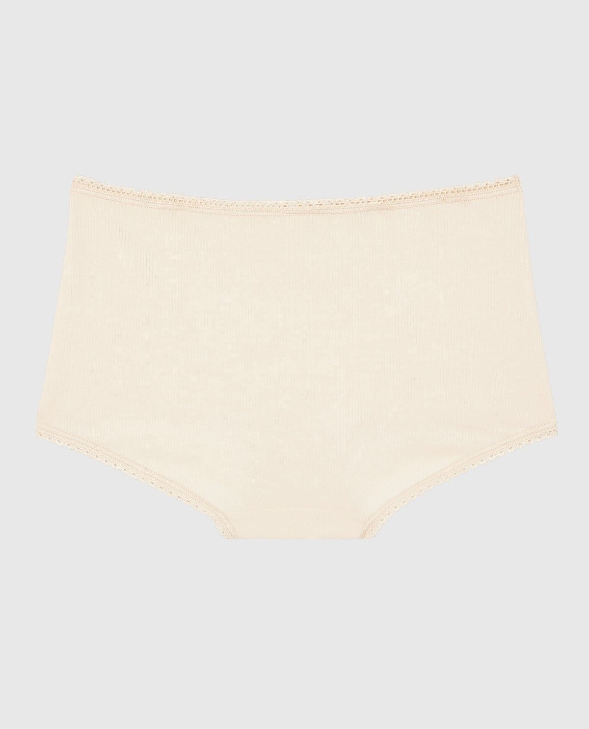 Boyshort Panty with Picot Trim