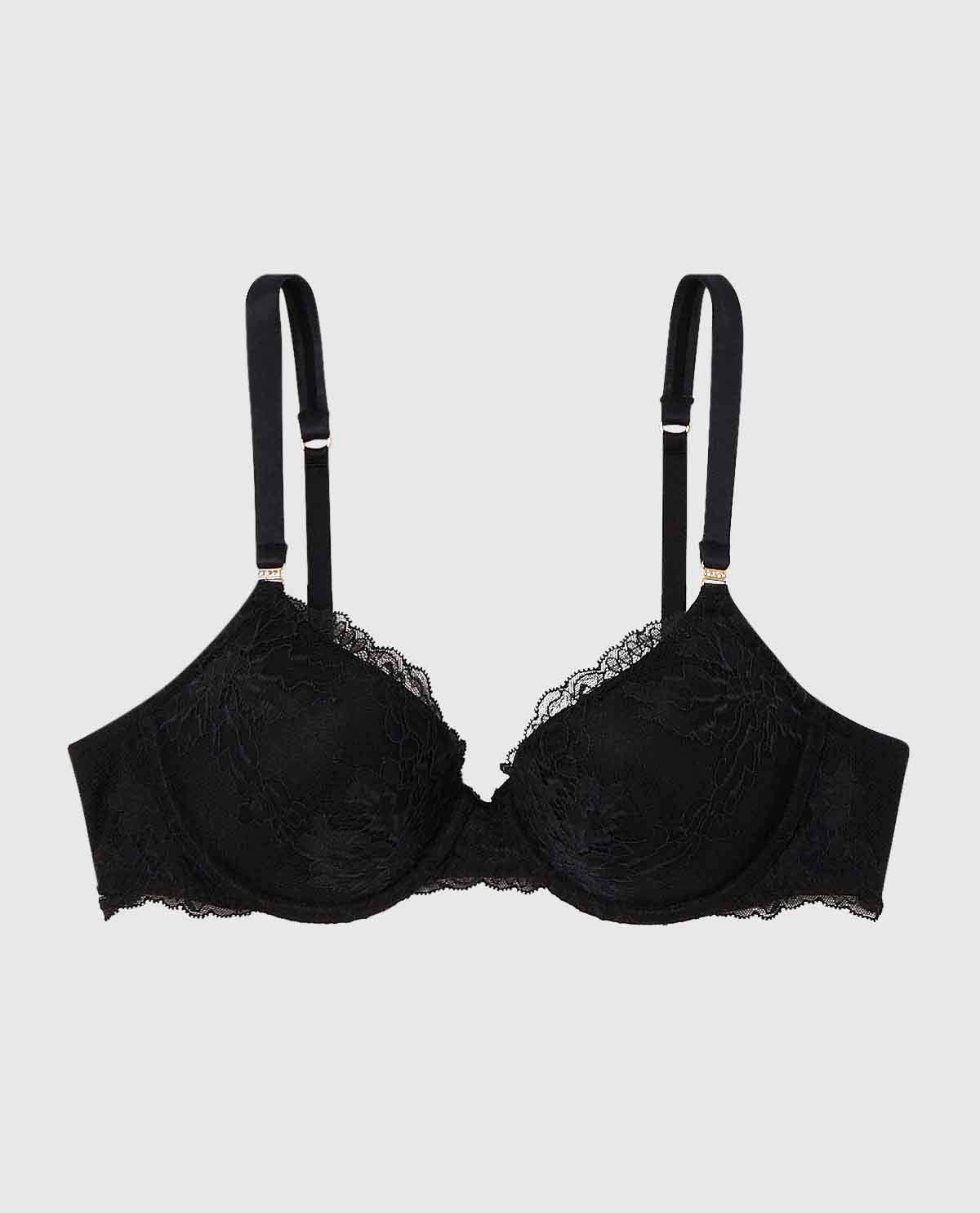 Lightly Lined Full Coverage Bra with Allover Lace