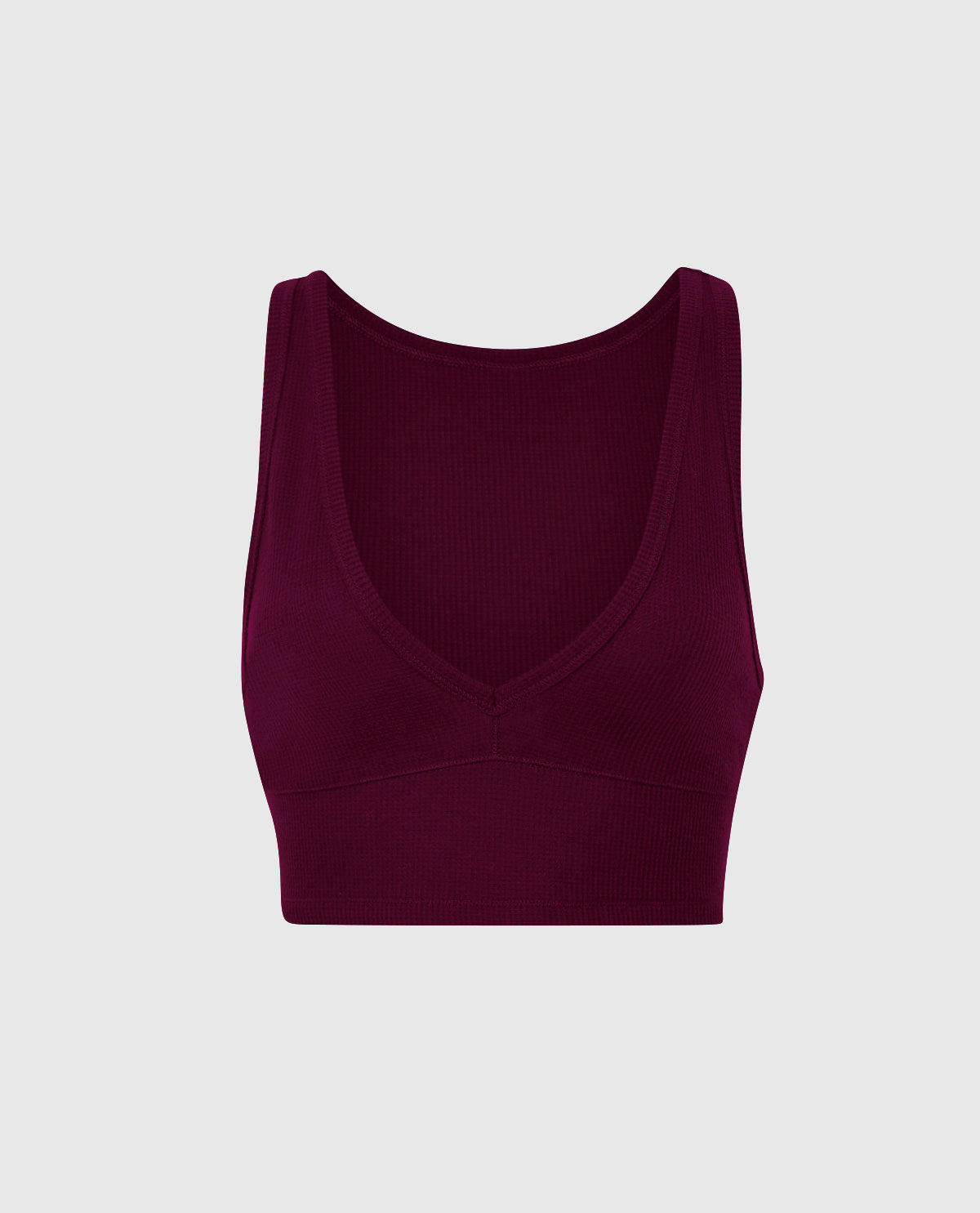 Camisole écourtée gaufrée