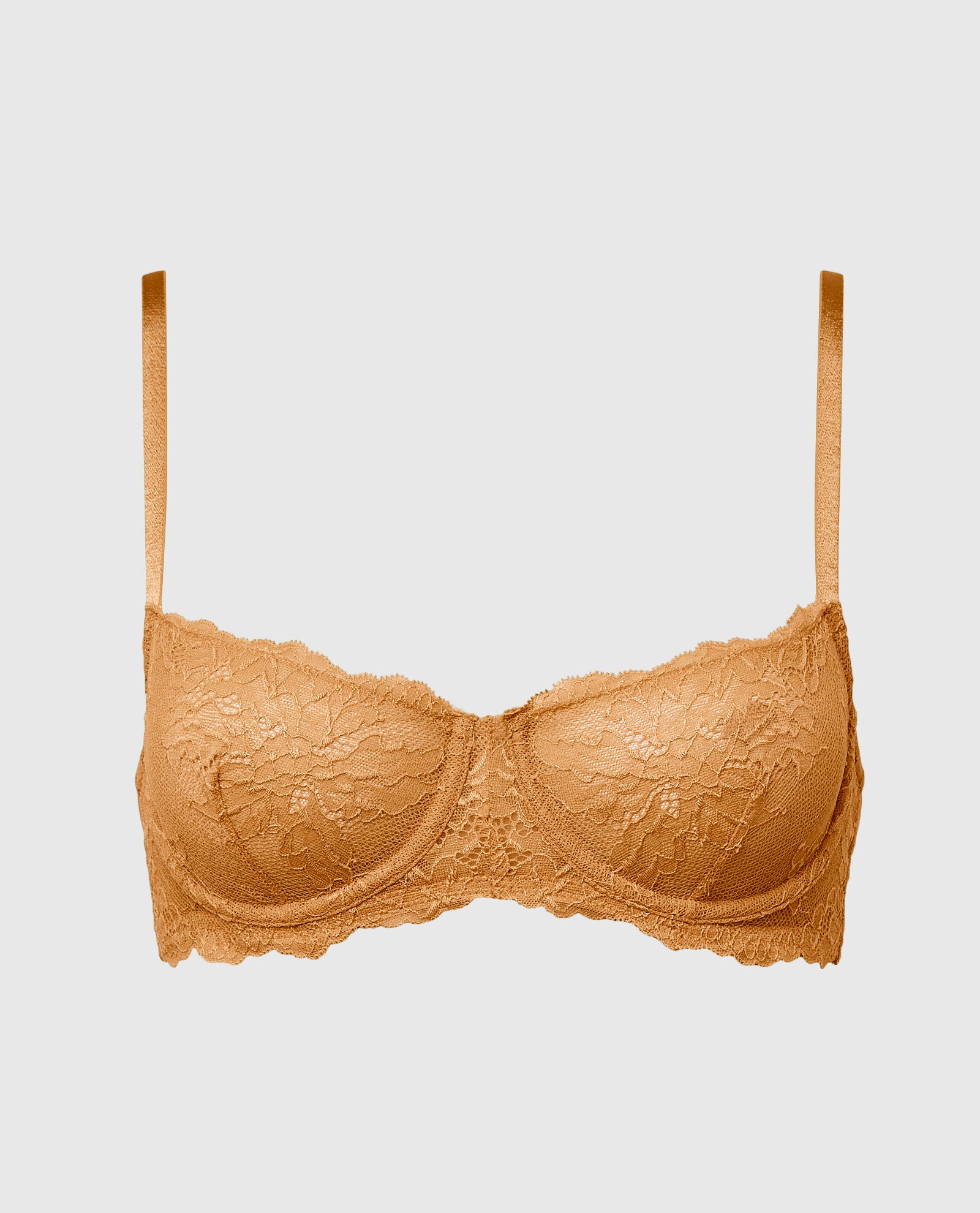 Soutien-gorge balconnet non doublé en dentelle