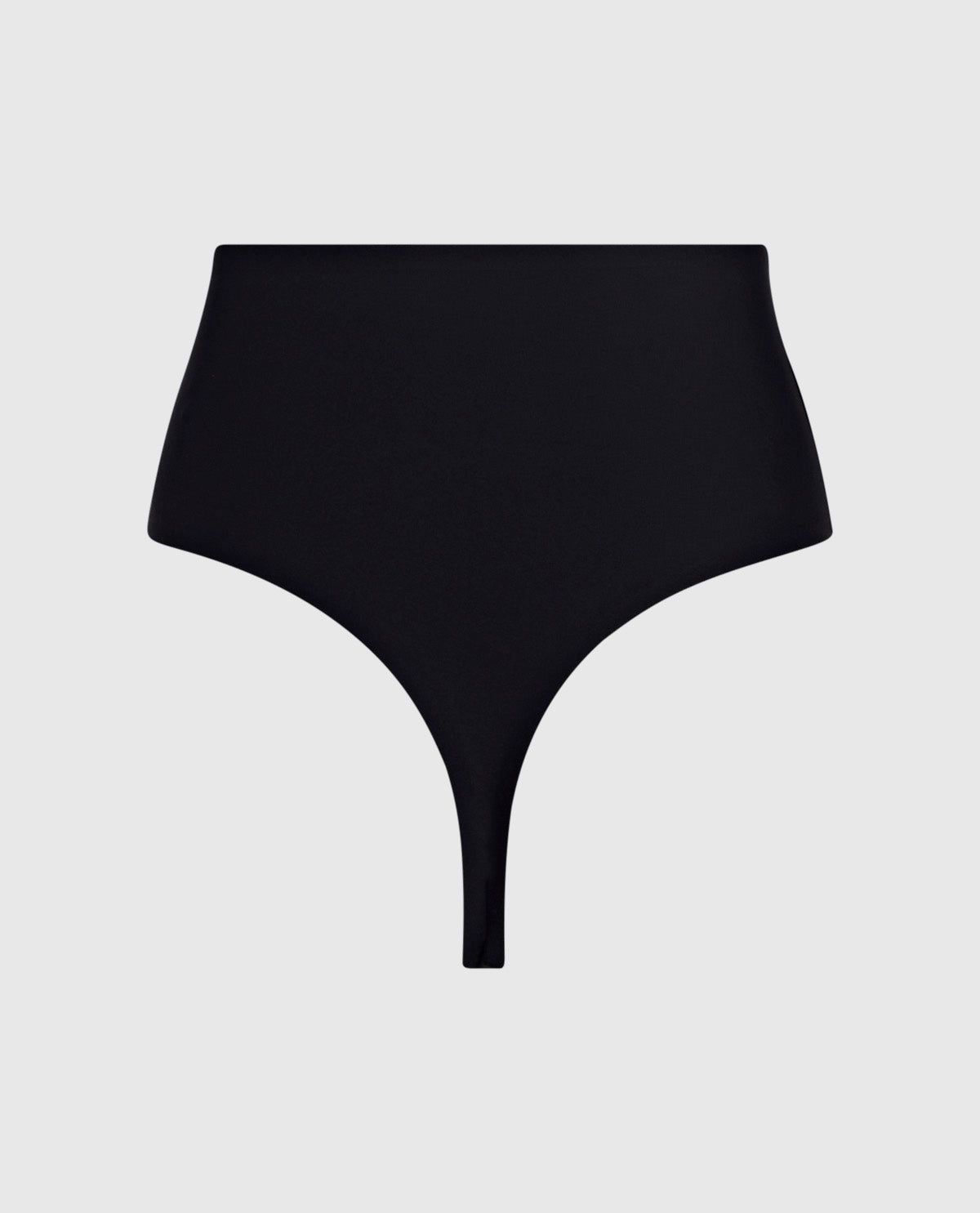 Tanga lissant taille haute noir