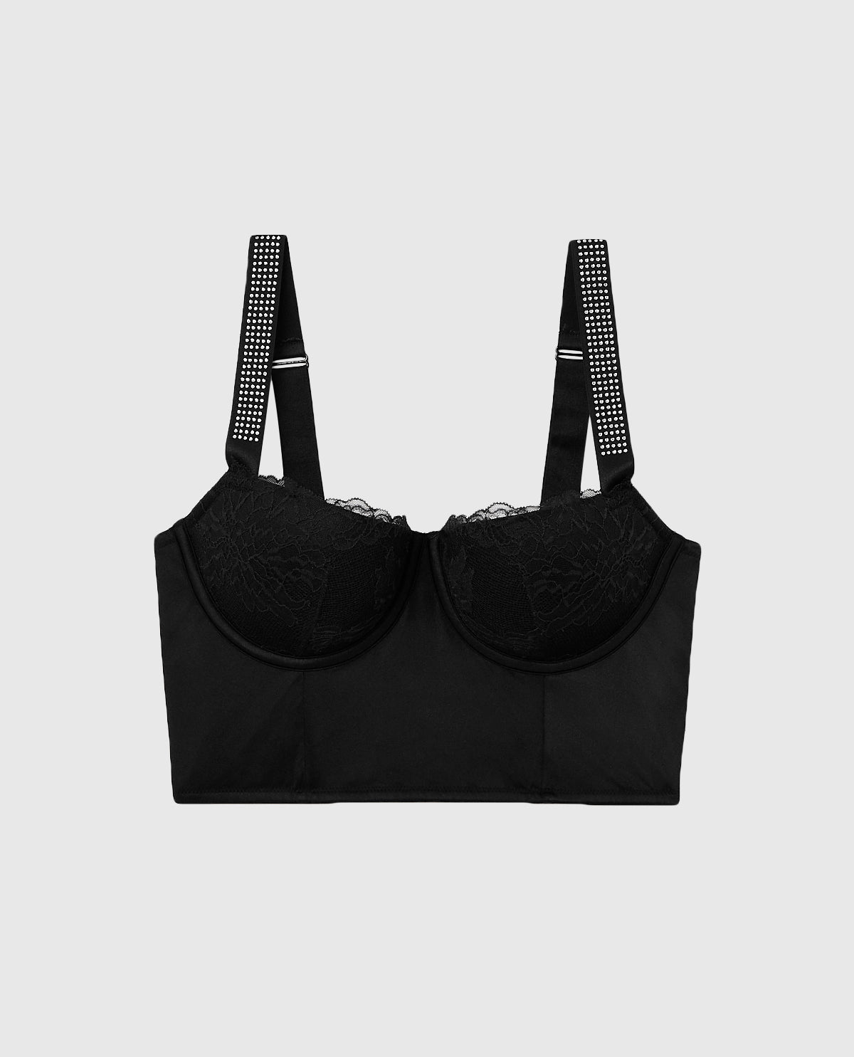 Haut soutien-gorge pigeonnant en dentelle