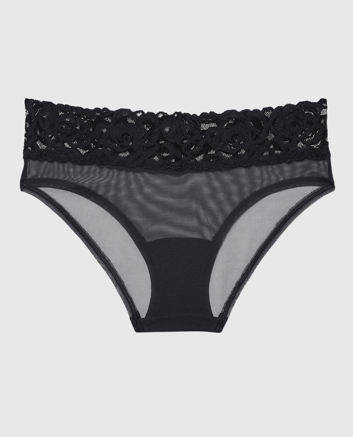 V-Waist Mesh Hipster Panty