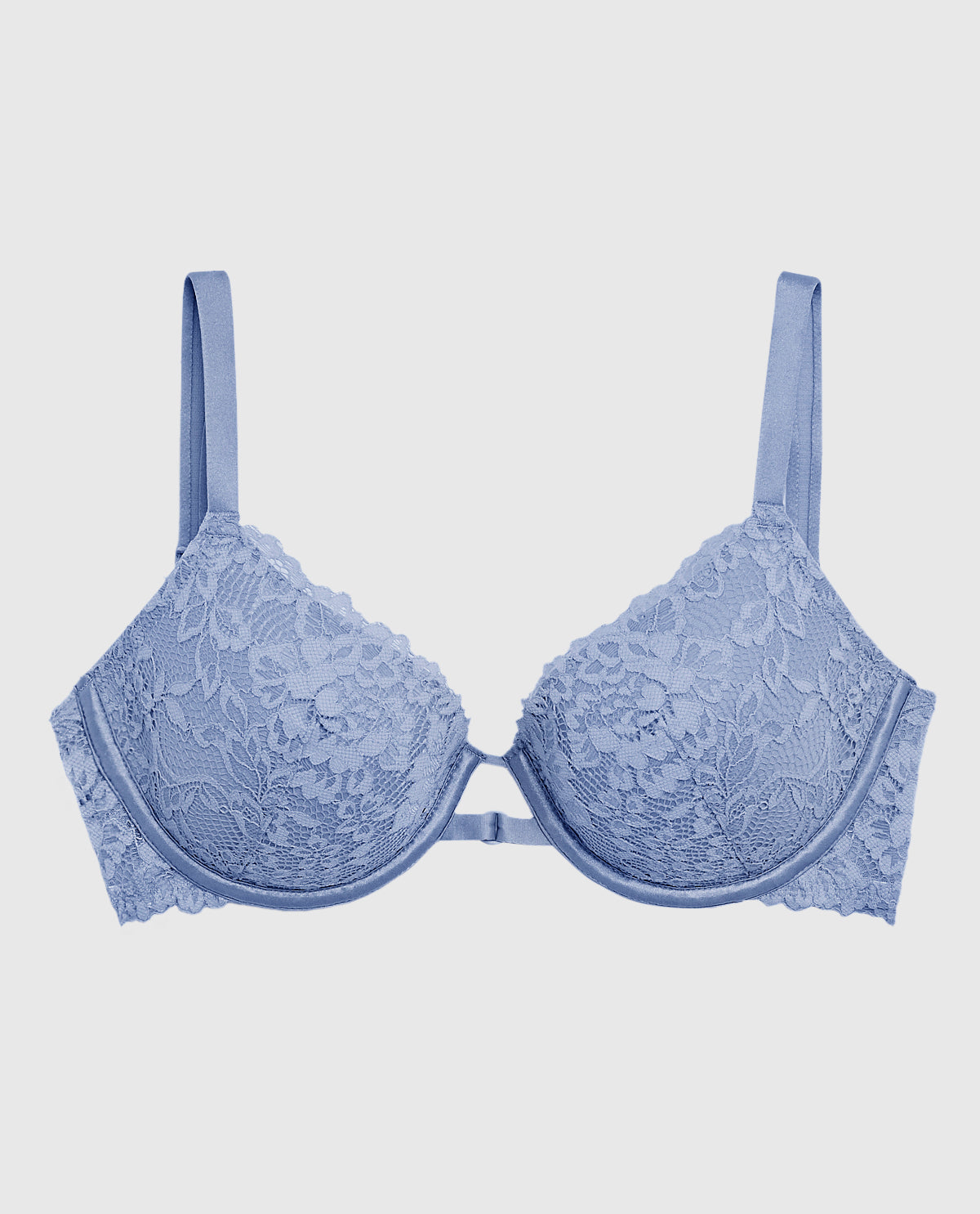 Lightly Lined Full Coverage Bra with Allover Lace