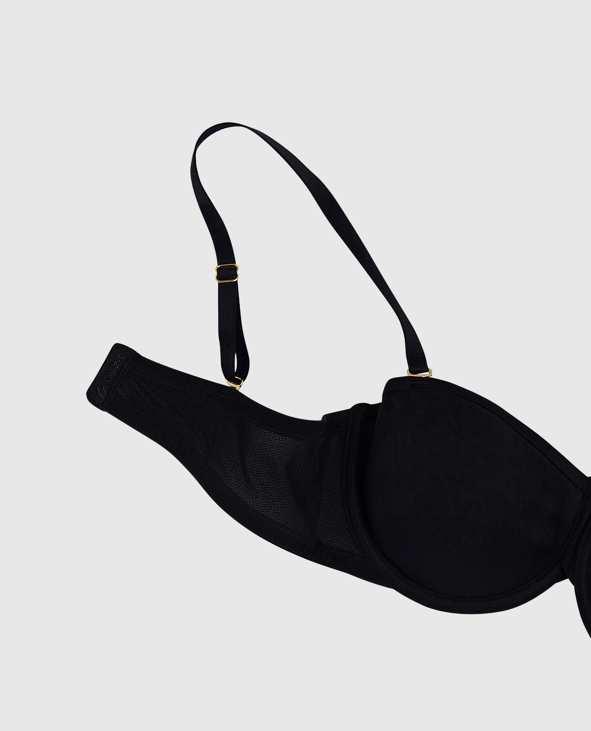 Soutien-gorge sans bretelles légèrement doublé avec mousse intercalaire