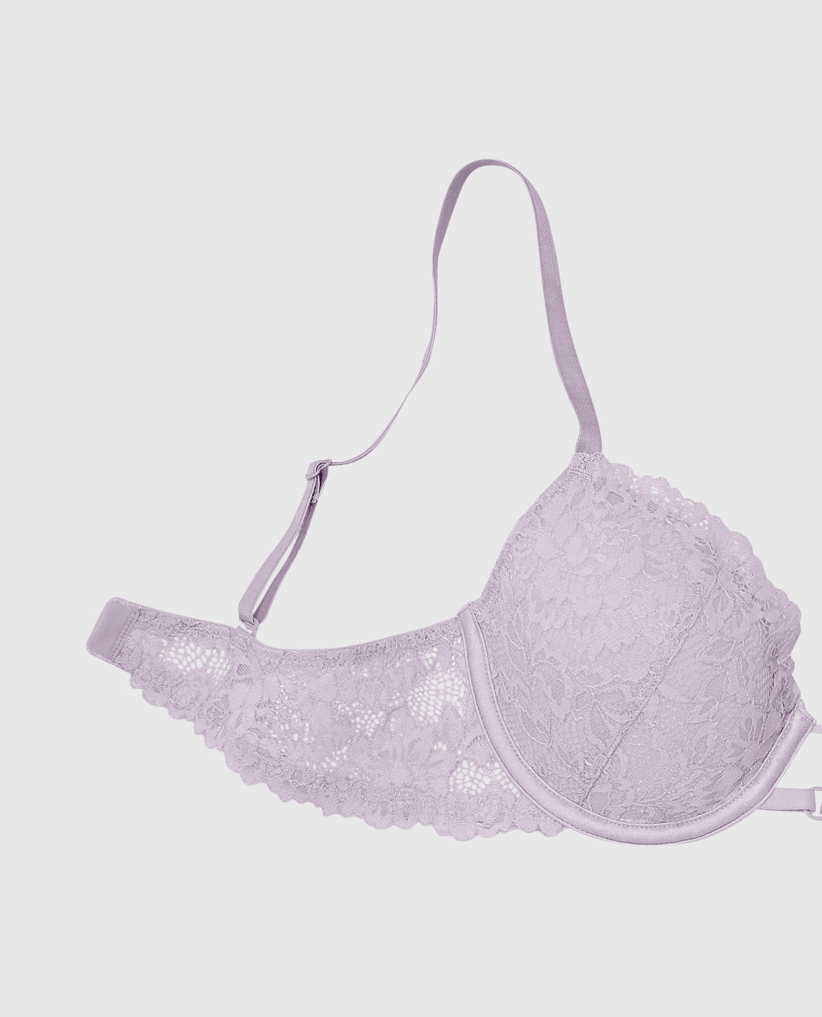 Soutien-gorge demi-buste en mousse intercalaire légèrement doublé