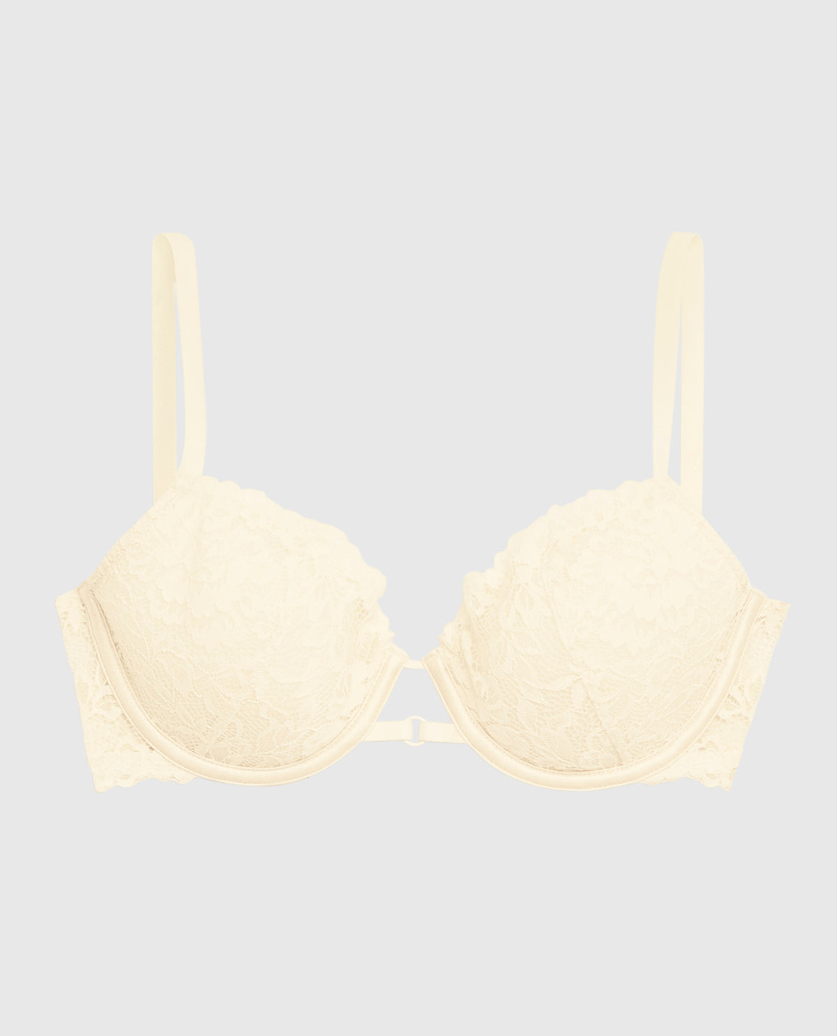 Soutien-gorge demi-buste en mousse intercalaire légèrement doublé